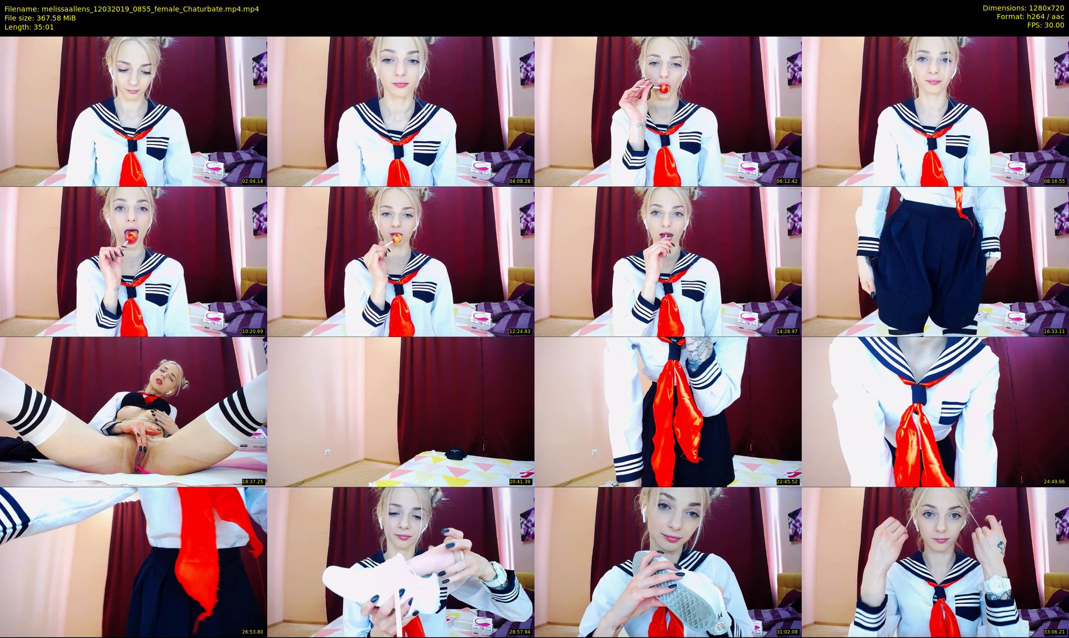 melissaallens — 36 minute Chaturbate female cam show recording, 720p, Mar 12, 2019