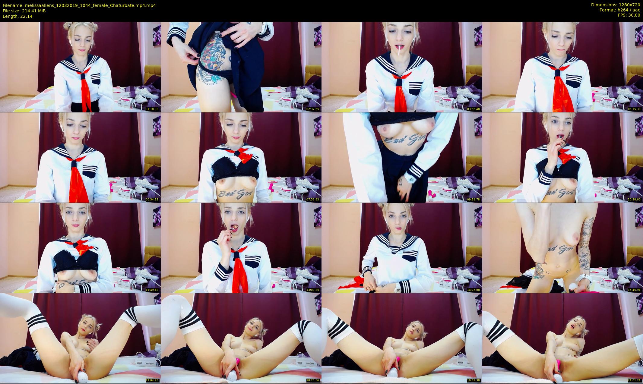 melissaallens — 23 minute Chaturbate female cam show recording, 720p, Mar 12, 2019
