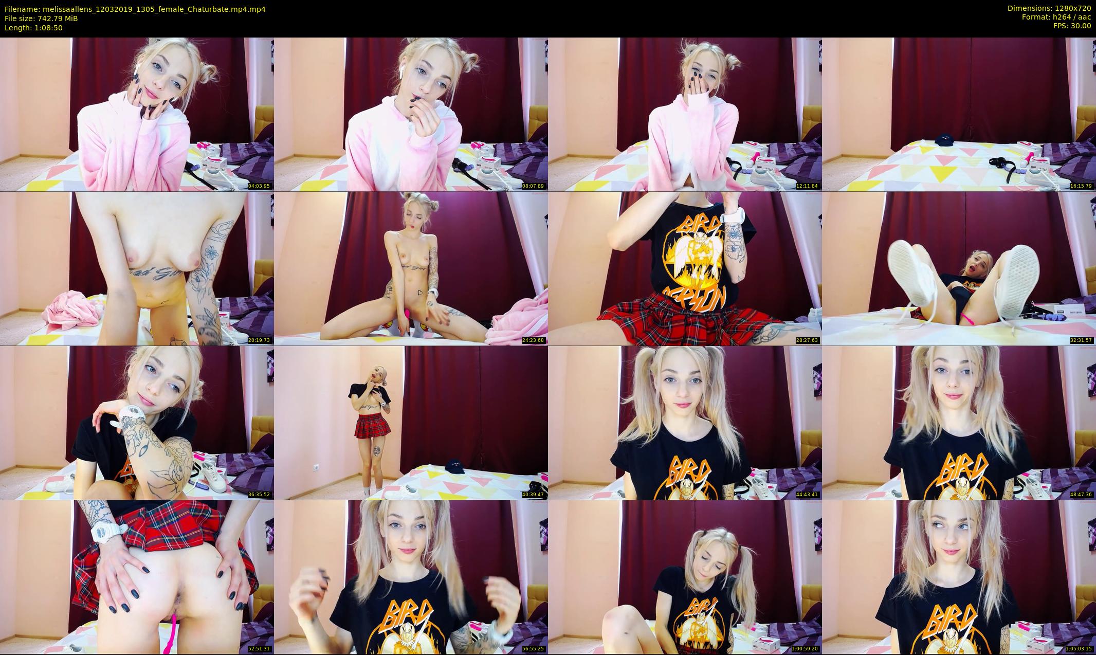 melissaallens — 69 minute Chaturbate female cam show recording, 720p, Mar 12, 2019
