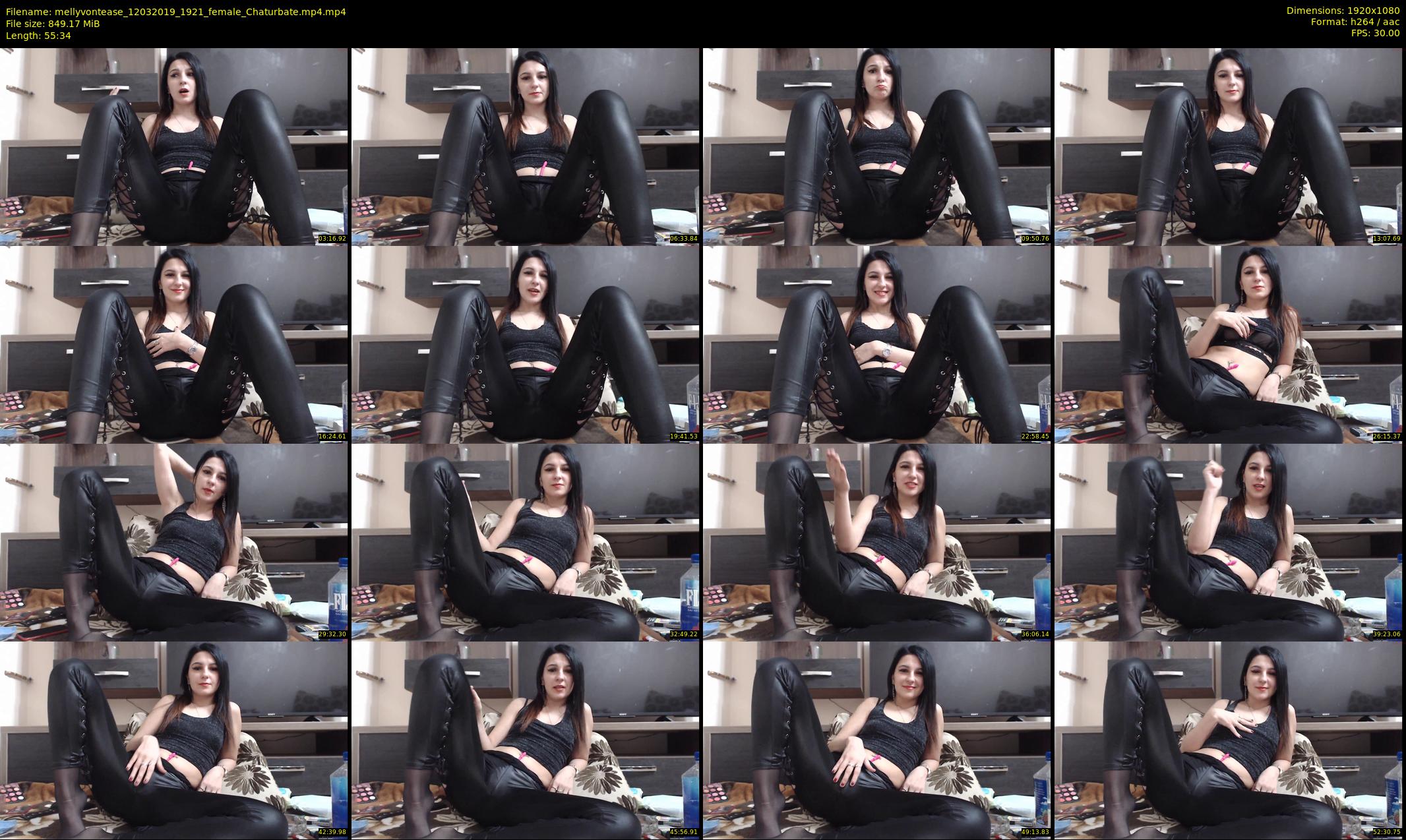 mellyvontease — 56 minute Chaturbate female cam show recording, 1080p, Mar 12, 2019