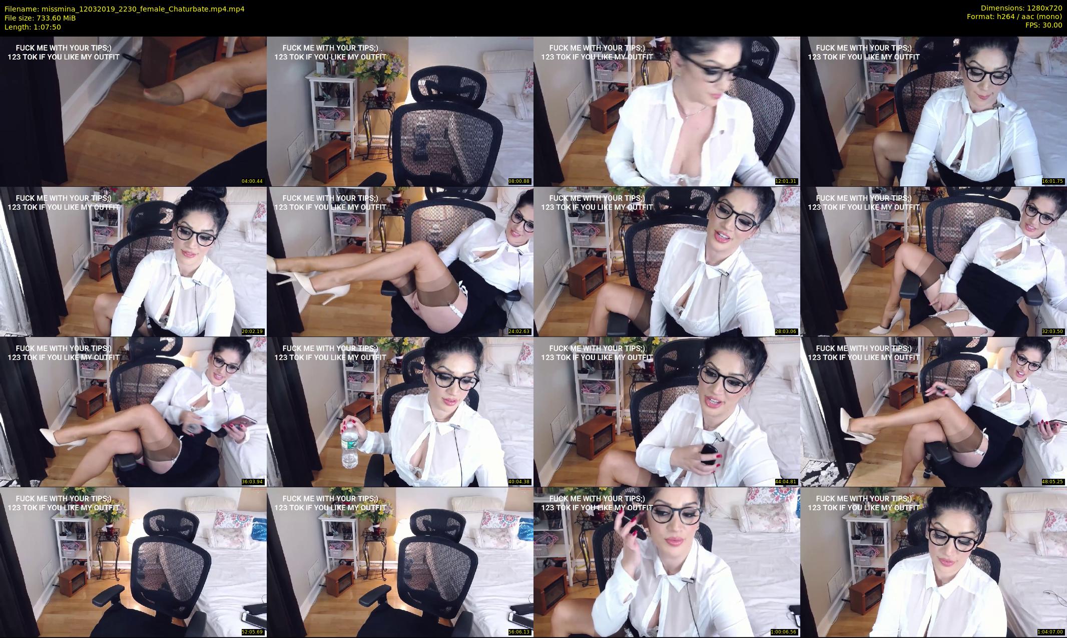 missmina — 68 minute Chaturbate female cam show recording, 720p, Mar 12, 2019