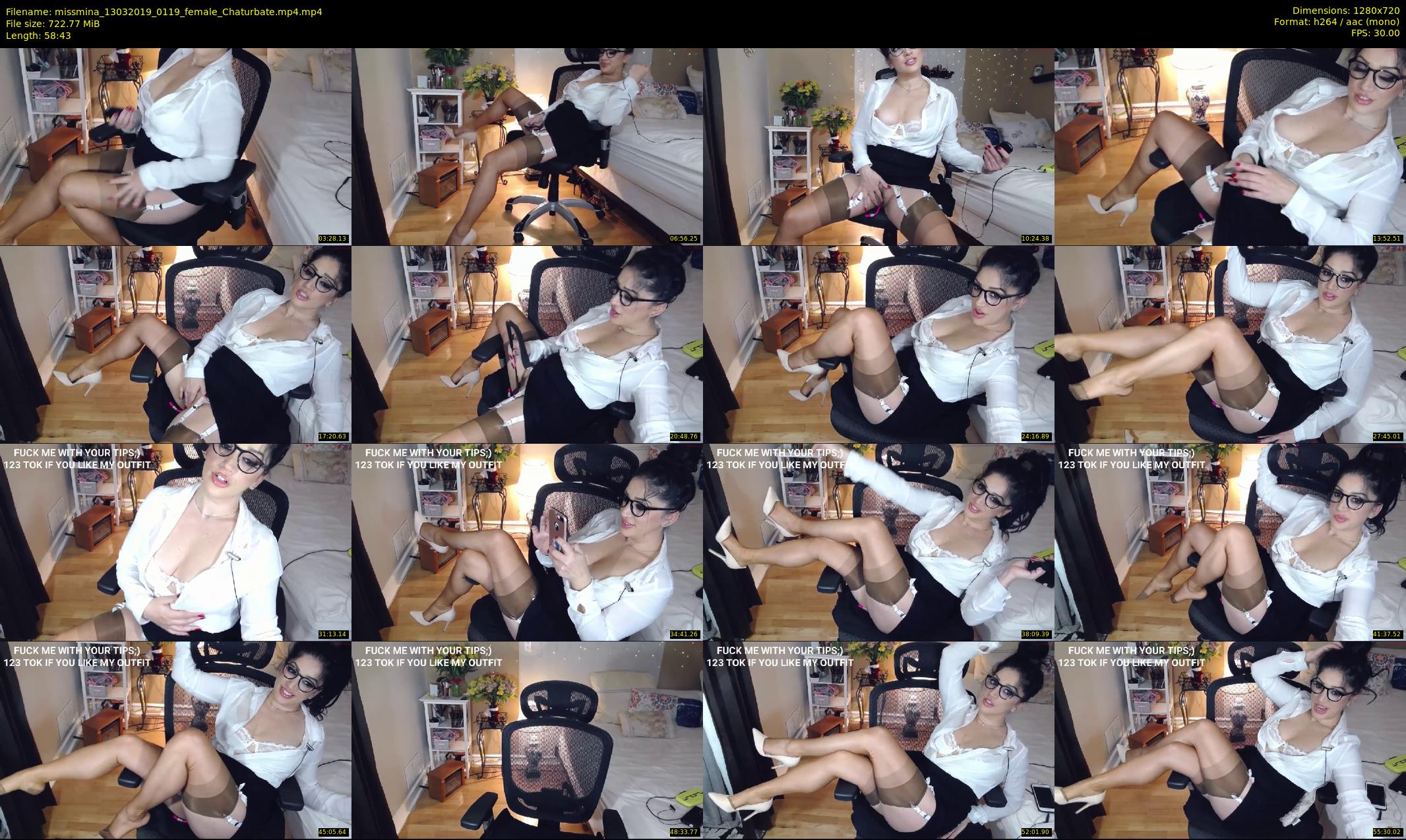 missmina — 59 minute Chaturbate female cam show recording, 720p, Mar 13, 2019