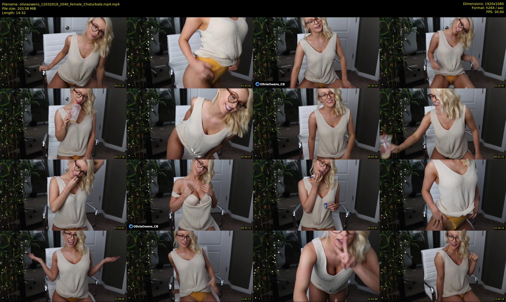 oliviaowens — 15 minute Chaturbate female cam show recording, 1080p, Mar 12, 2019