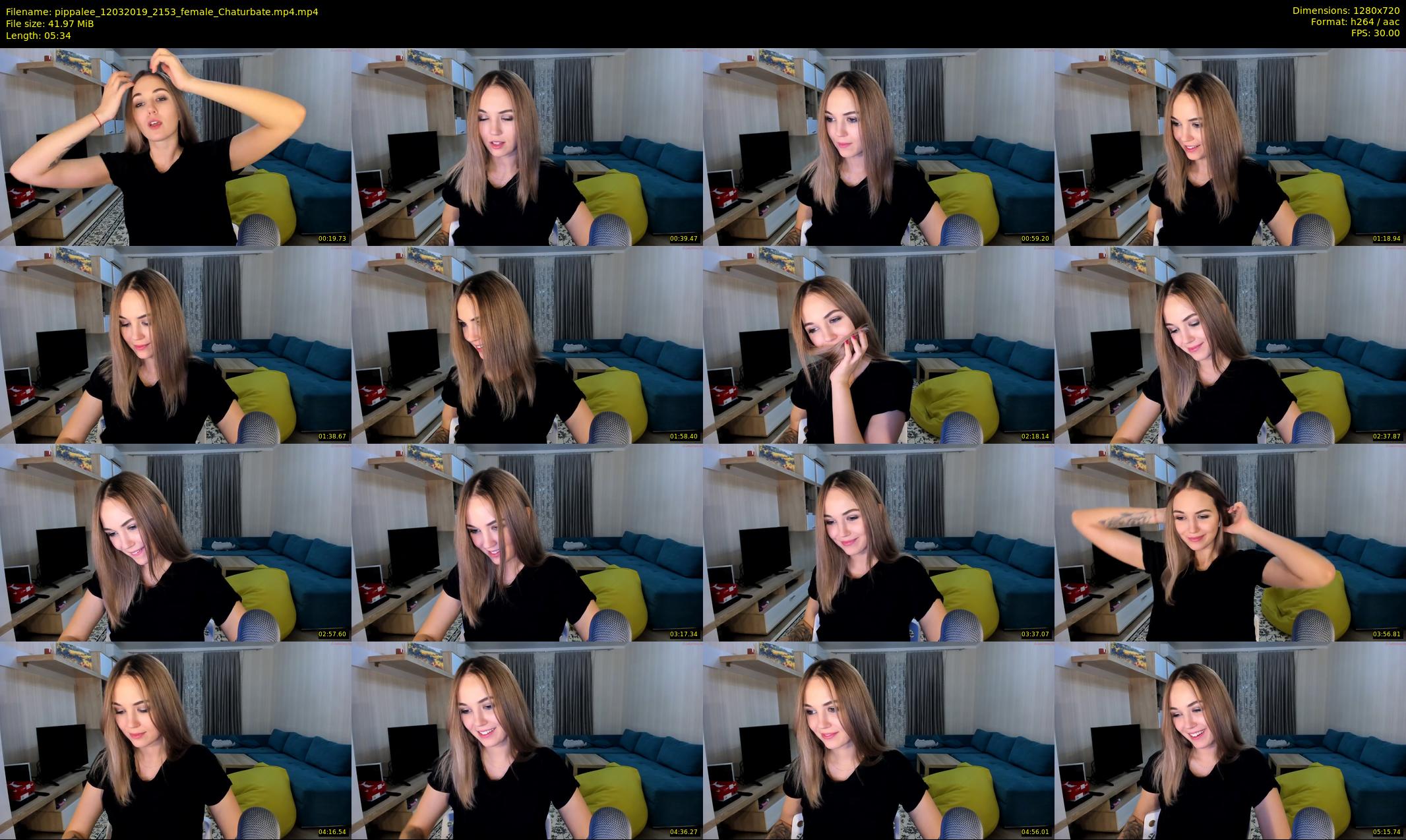 pippalee — 6 minute Chaturbate female cam show recording, 720p, Mar 12, 2019