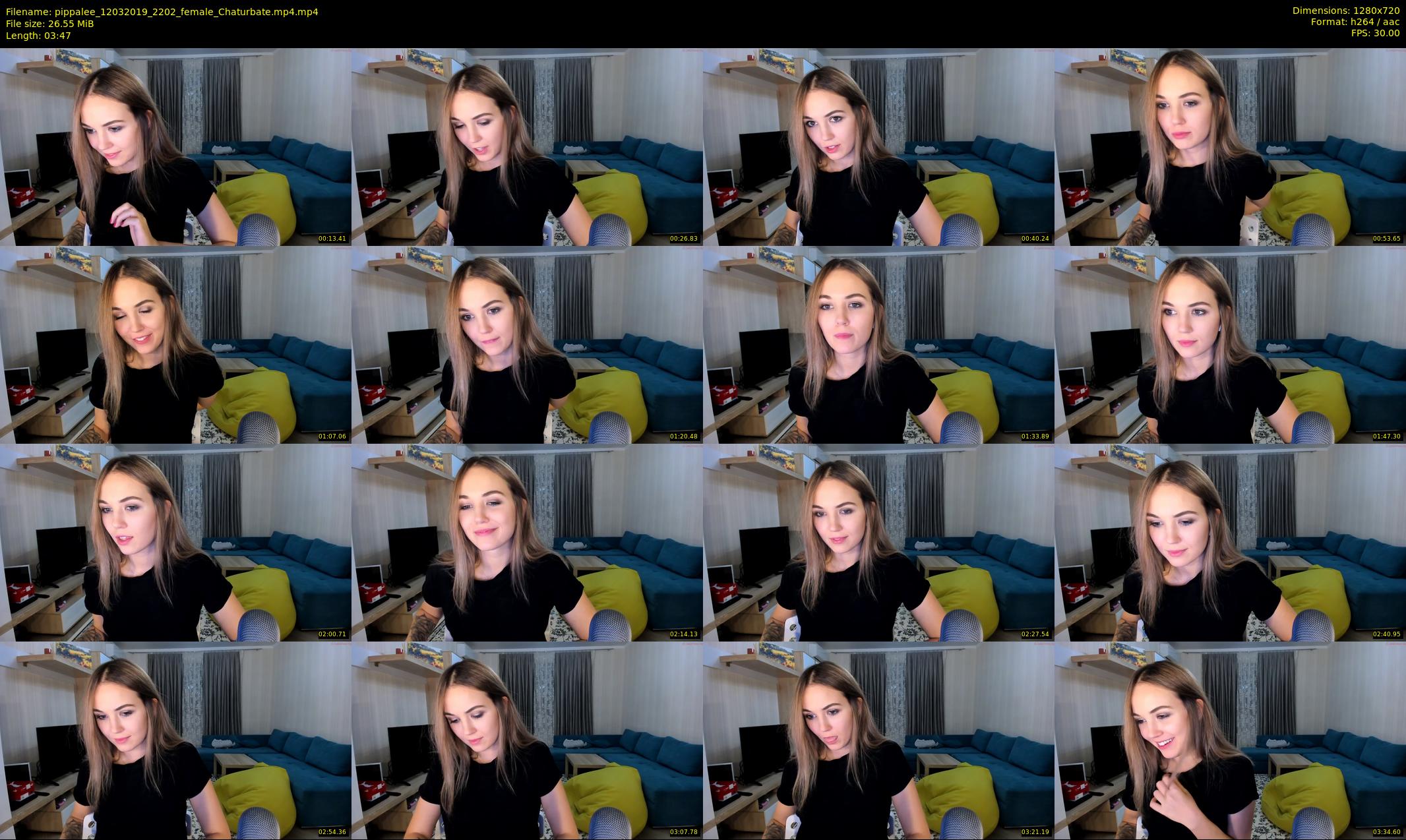 pippalee — 4 minute Chaturbate female cam show recording, 720p, Mar 12, 2019