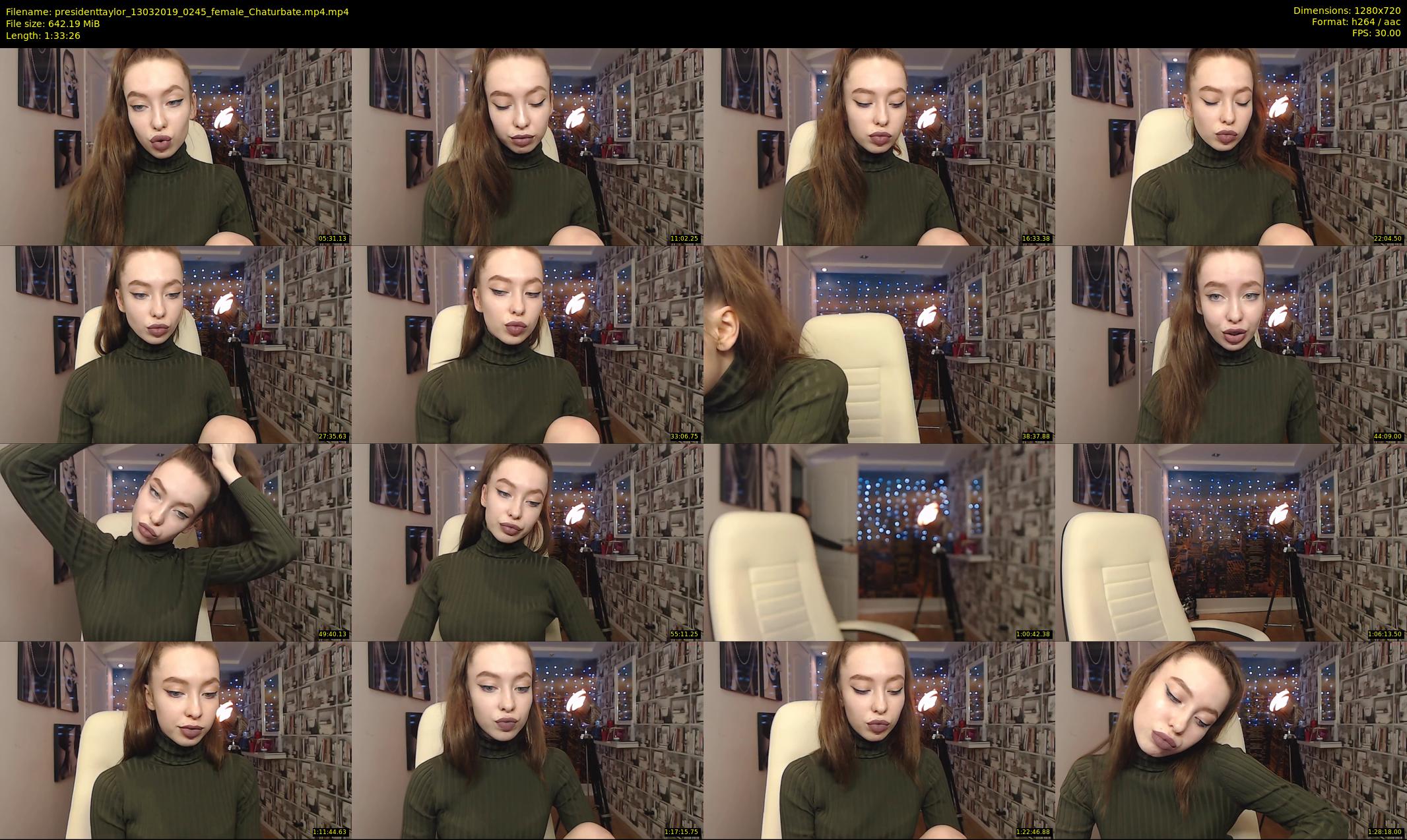presidenttaylor — 94 minute Chaturbate female cam show recording, 720p, Mar 13, 2019