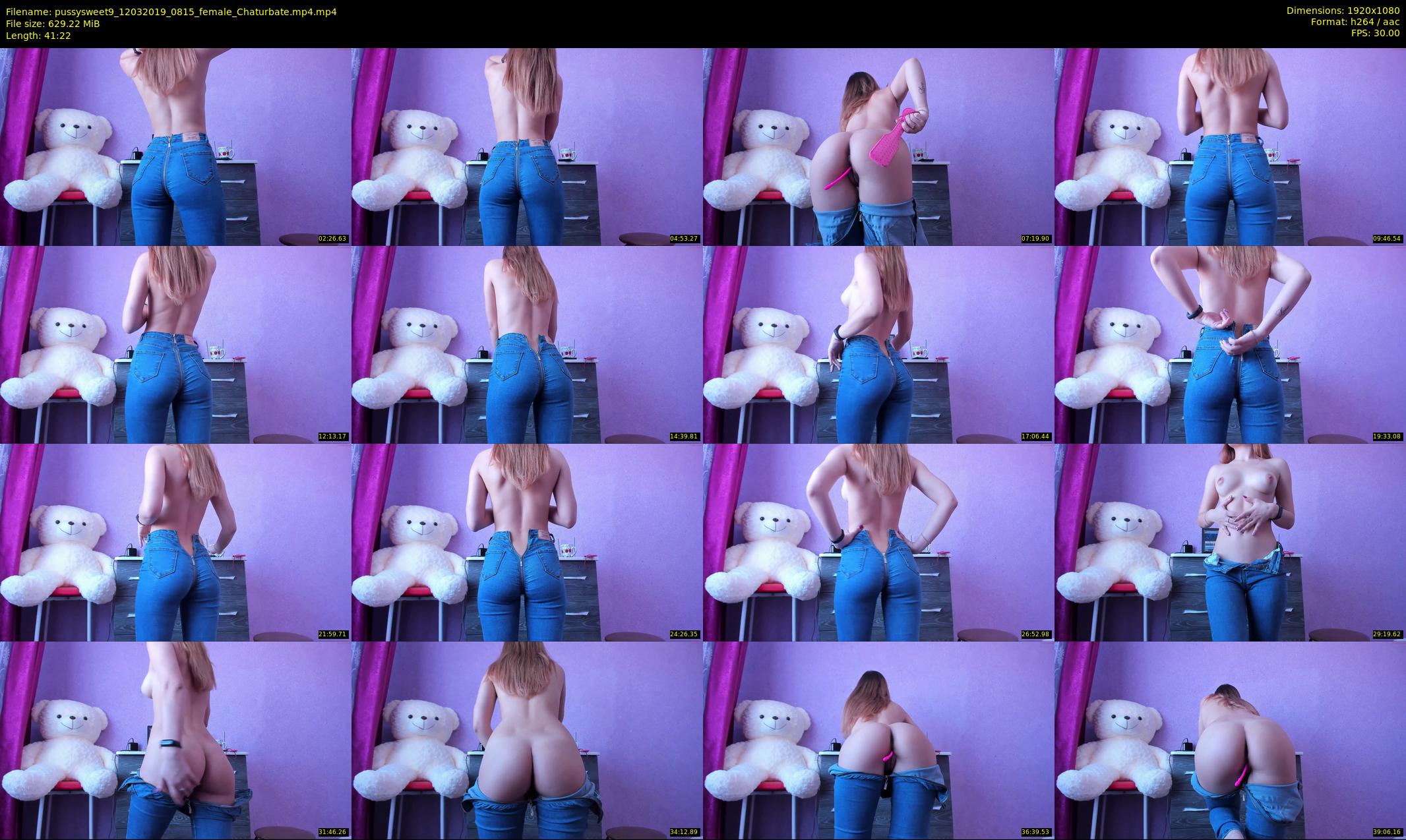 pussysweet9 — 42 minute Chaturbate female cam show recording, 1080p, Mar 12, 2019