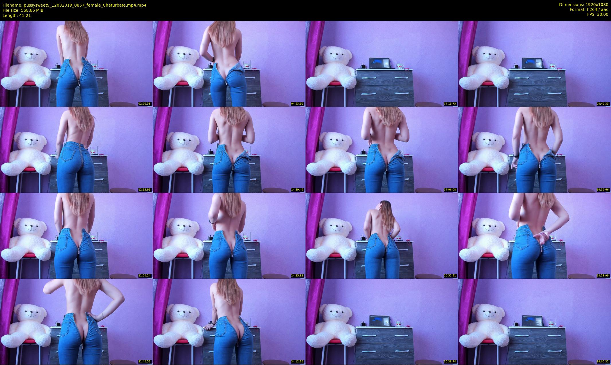 pussysweet9 — 42 minute Chaturbate female cam show recording, 1080p, Mar 12, 2019