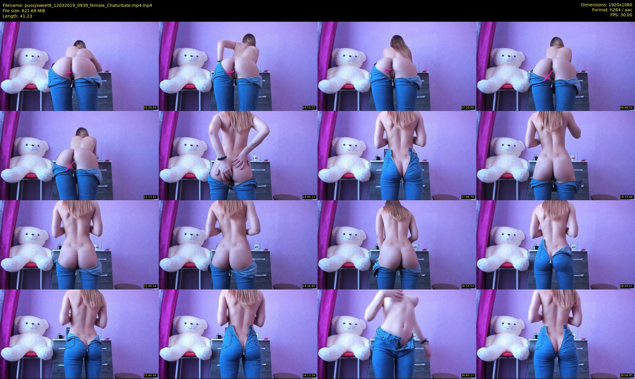 pussysweet9 — 42 minute Chaturbate female cam show recording, 1080p, Mar 12, 2019