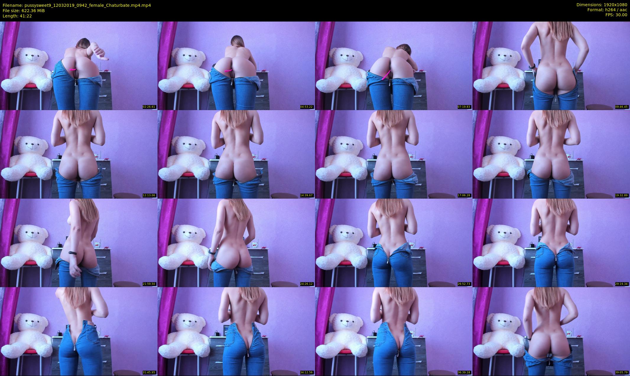 pussysweet9 — 42 minute Chaturbate female cam show recording, 1080p, Mar 12, 2019