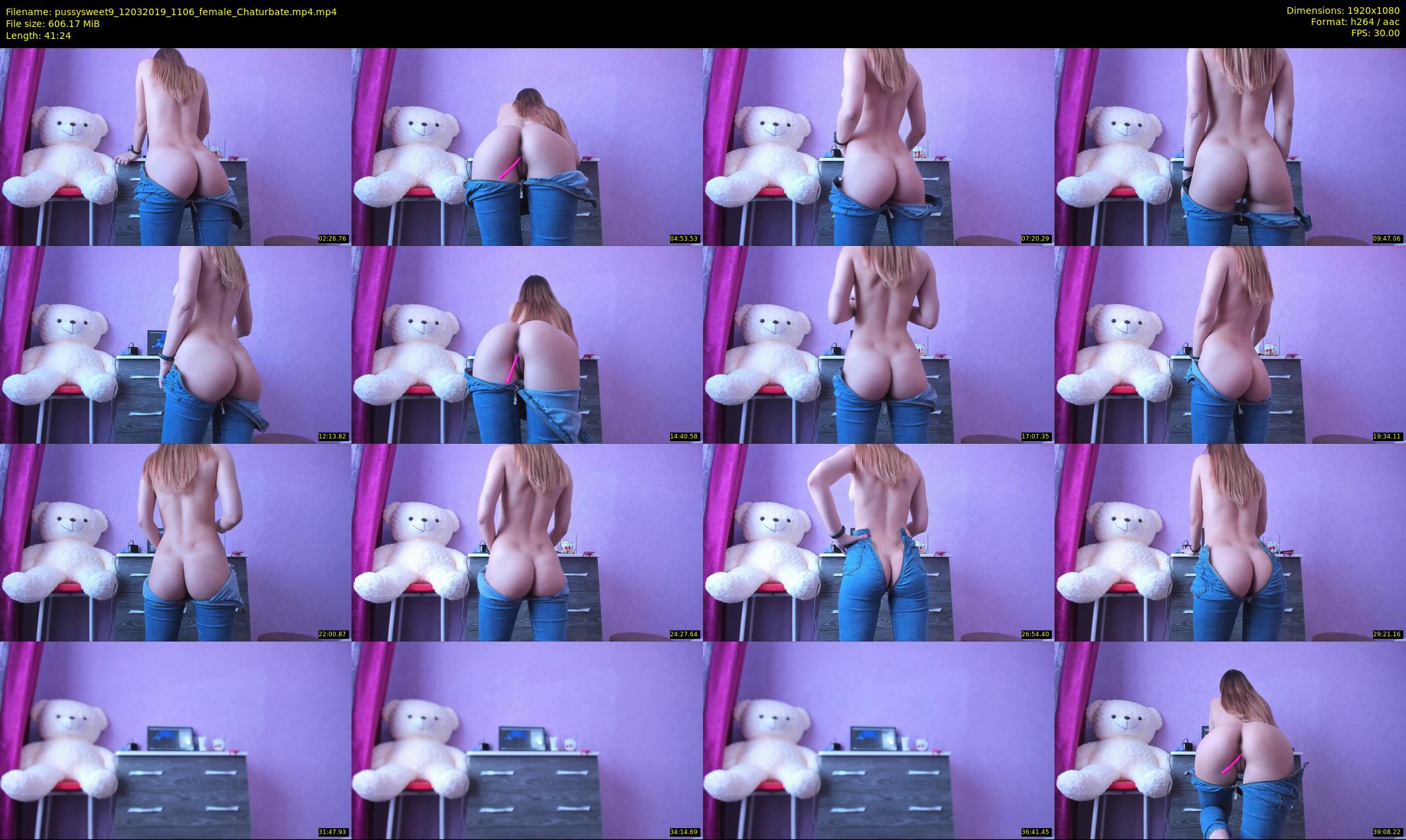 pussysweet9 — 42 minute Chaturbate female cam show recording, 1080p, Mar 12, 2019