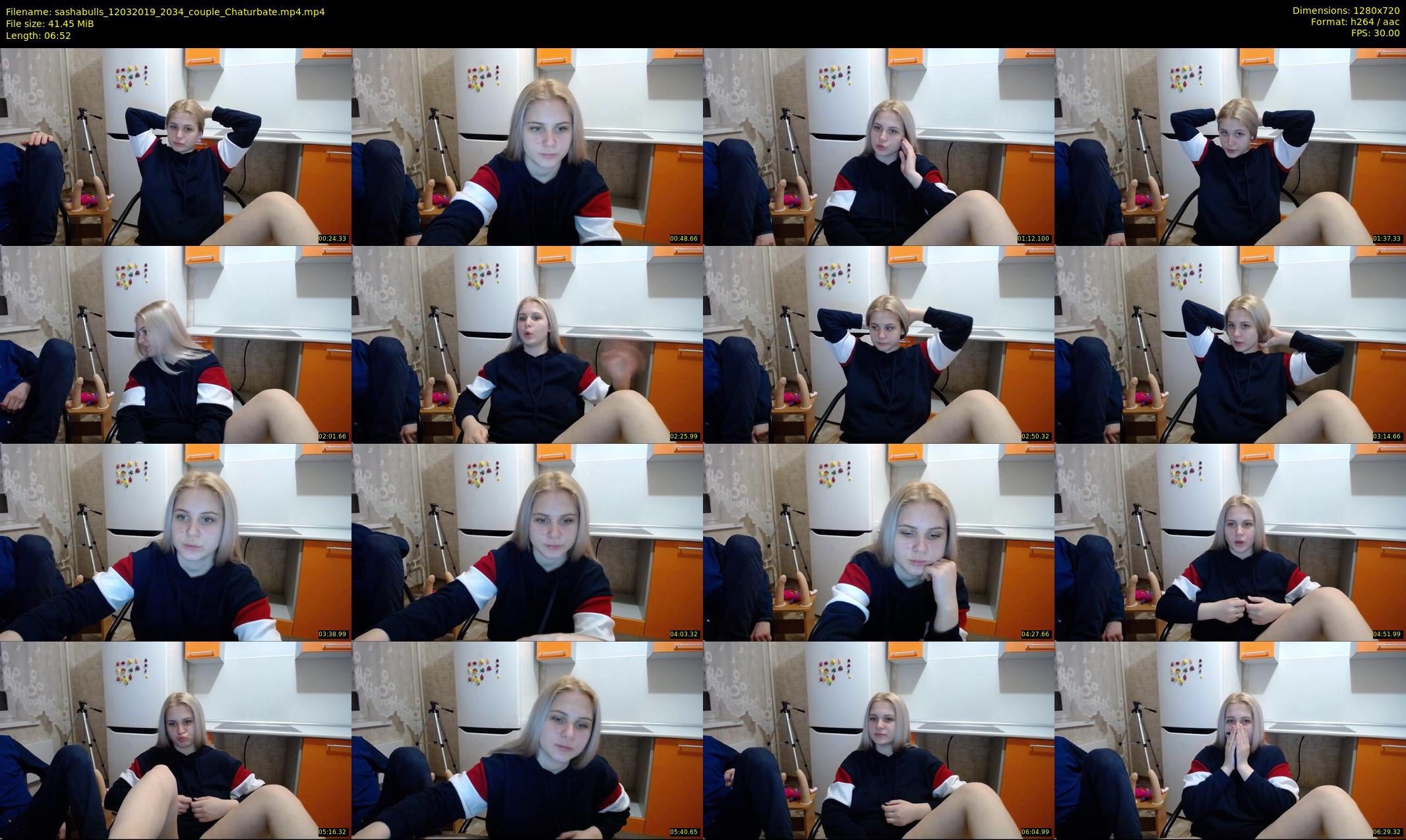 sashabulls — 7 minute Chaturbate couple cam show recording, 720p, Mar 12, 2019
