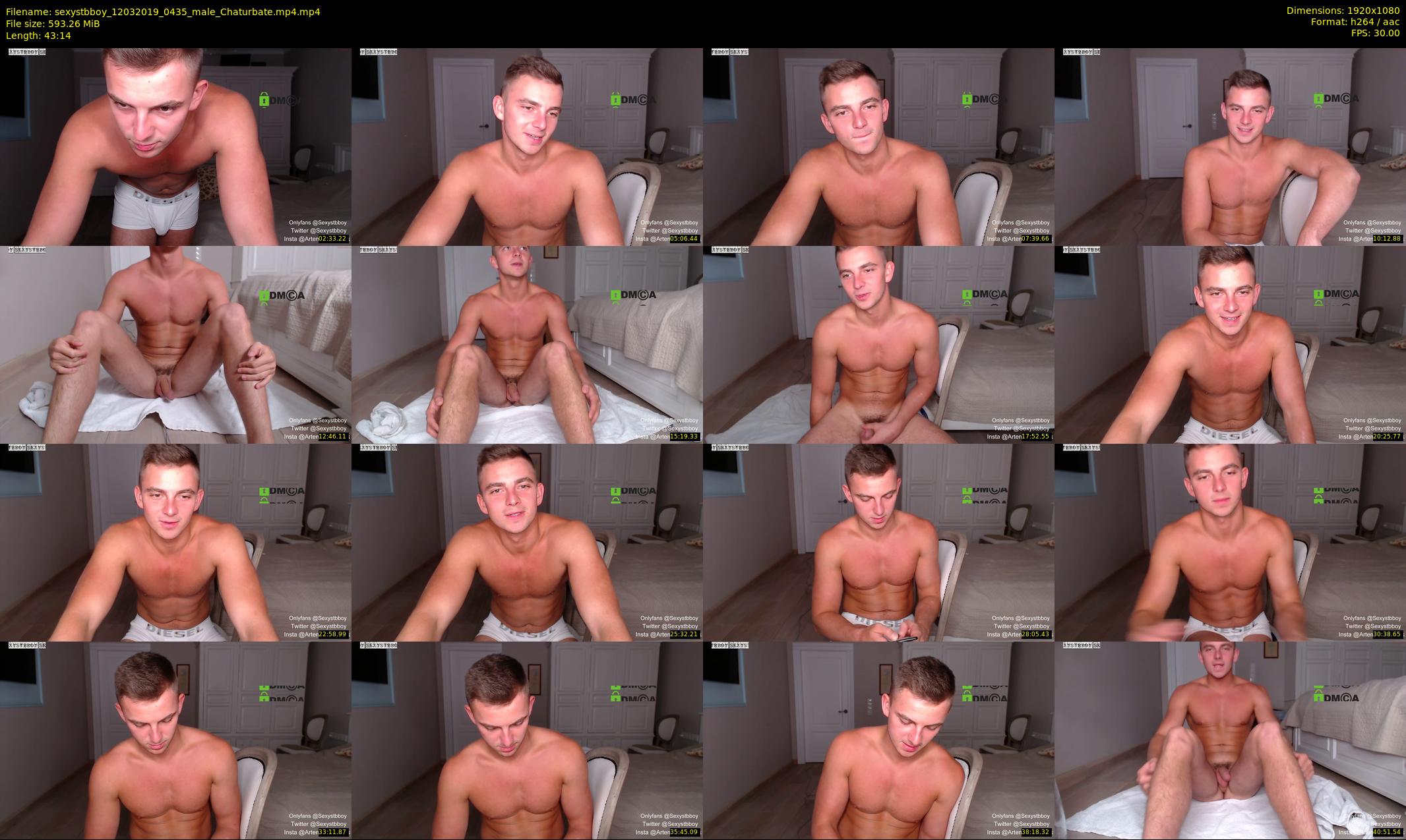 sexystbboy — 44 minute Chaturbate male cam show recording, 1080p, Mar 12, 2019