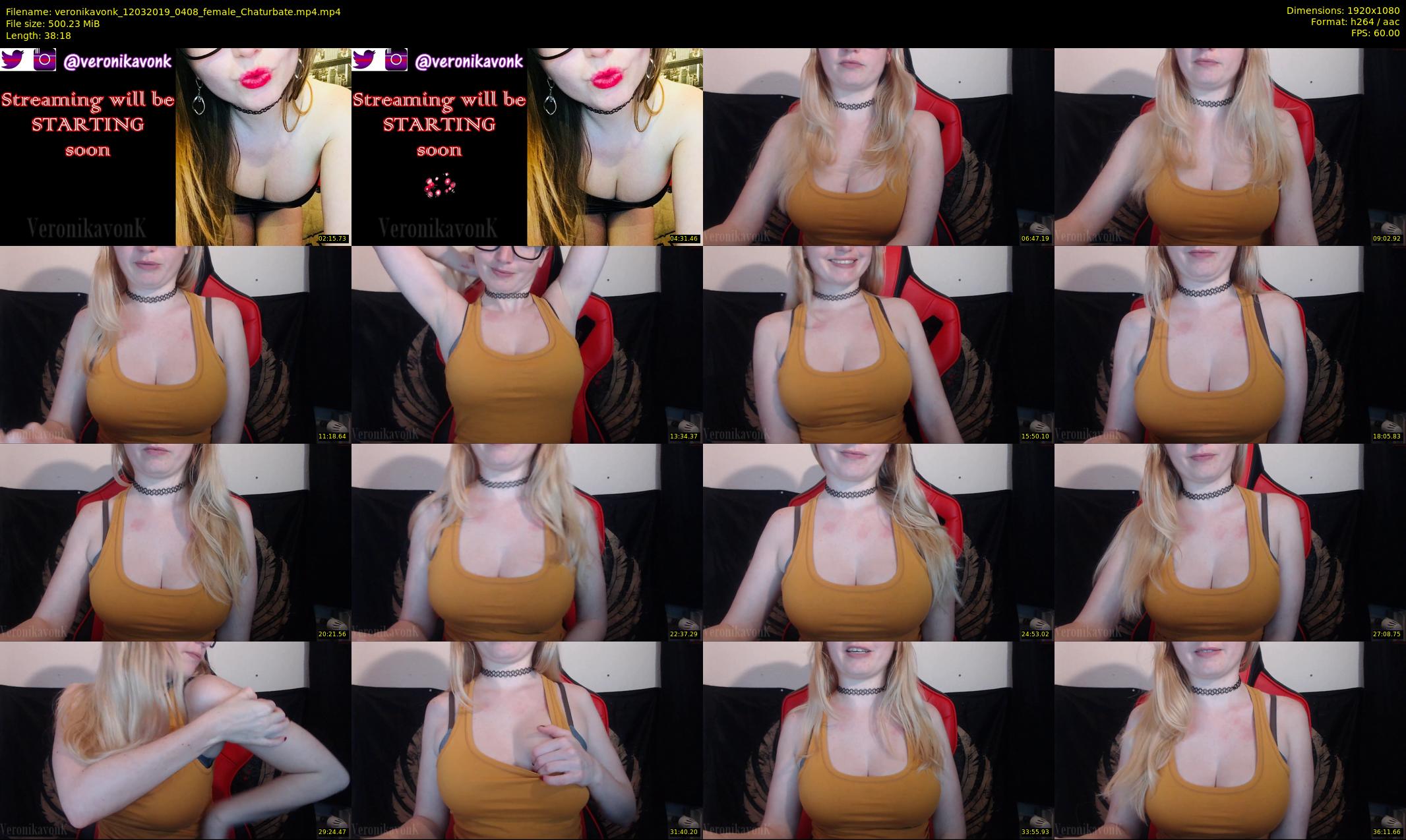 veronikavonk — 39 minute Chaturbate female cam show recording, 1080p, Mar 12, 2019
