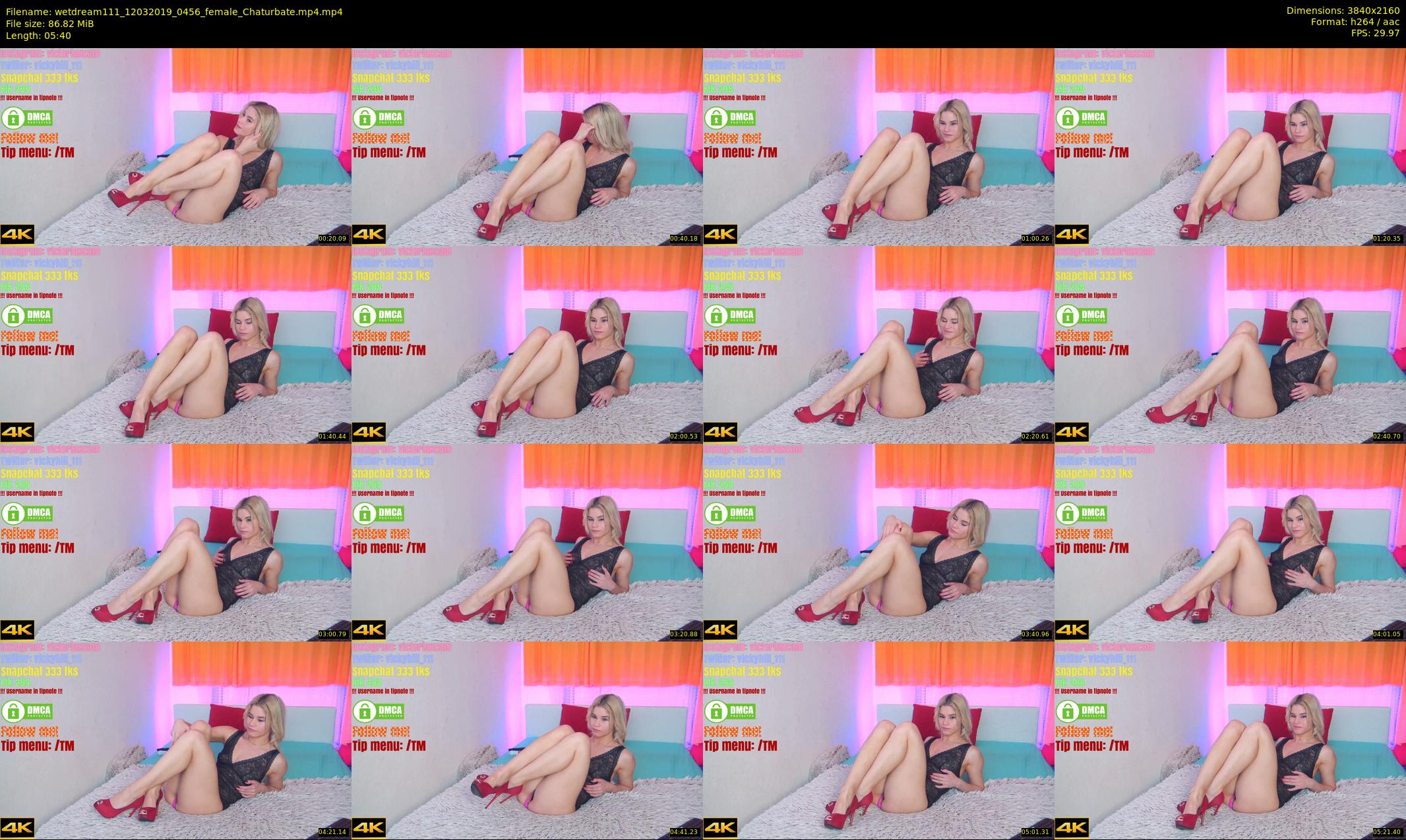 wetdream111 — 6 minute Chaturbate couple cam show recording, 4K, Mar 12, 2019