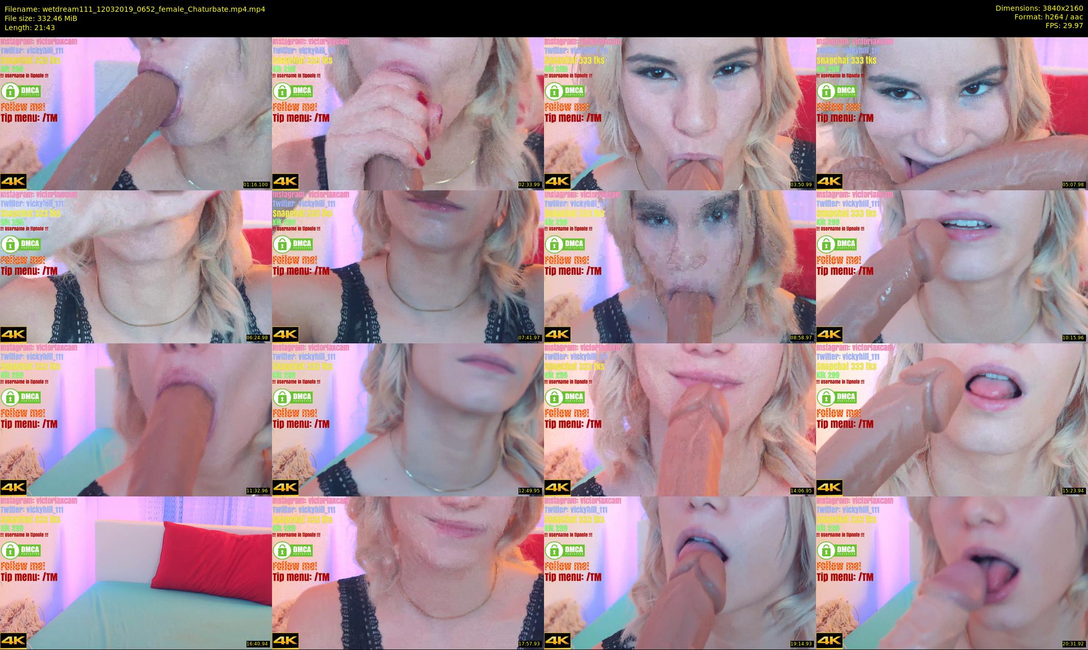 wetdream111 — 22 minute Chaturbate couple cam show recording, 4K, Mar 12, 2019
