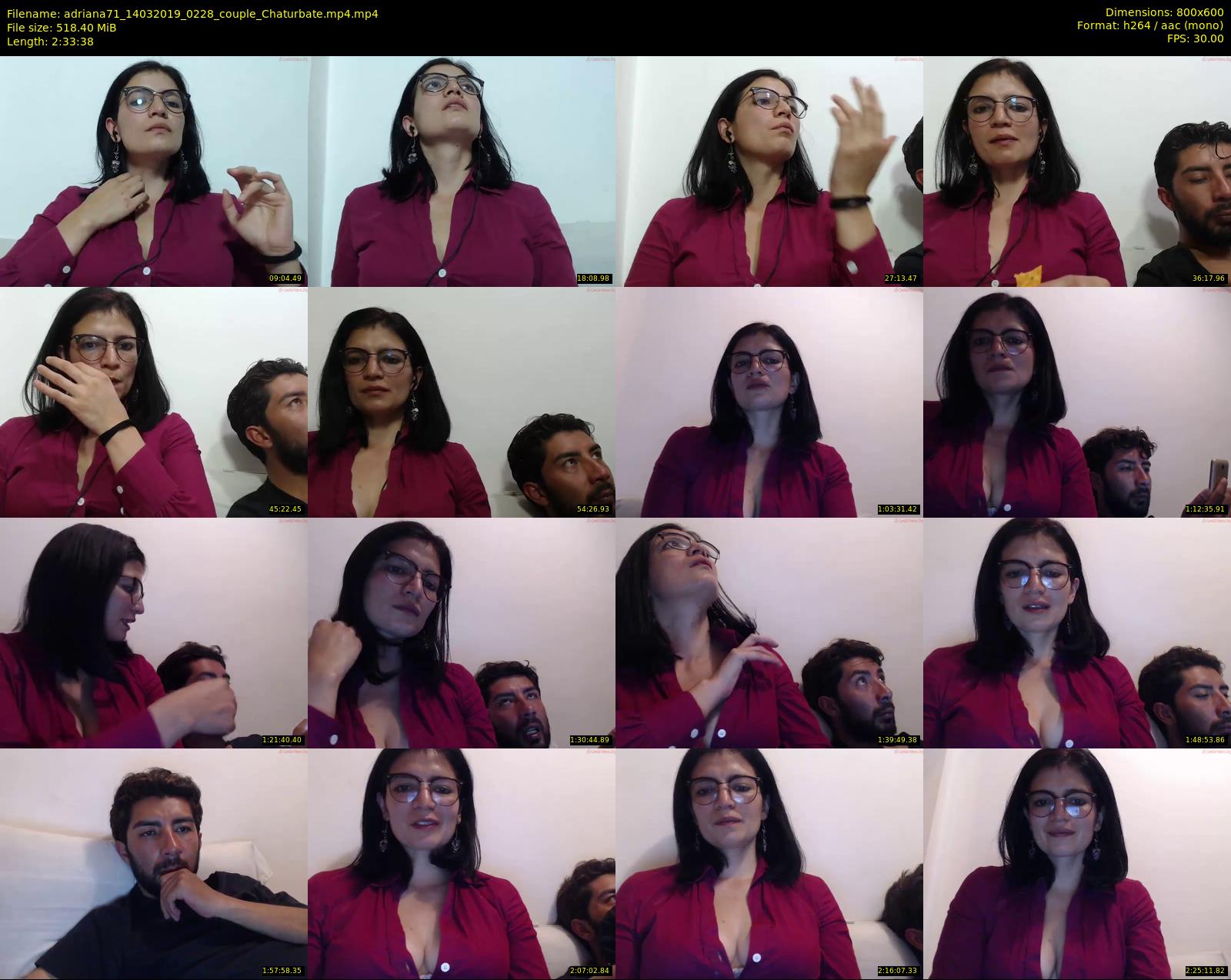 adriana71 — 154 minute Chaturbate couple cam show recording, 480p, Mar 14, 2019
