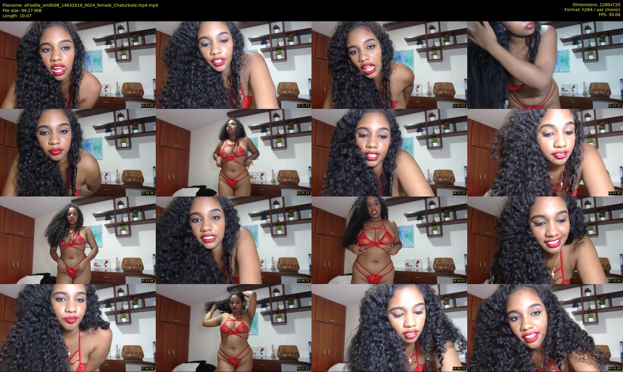 afrodita_smith08 — 11 minute Chaturbate female cam show recording, 720p, Mar 14, 2019