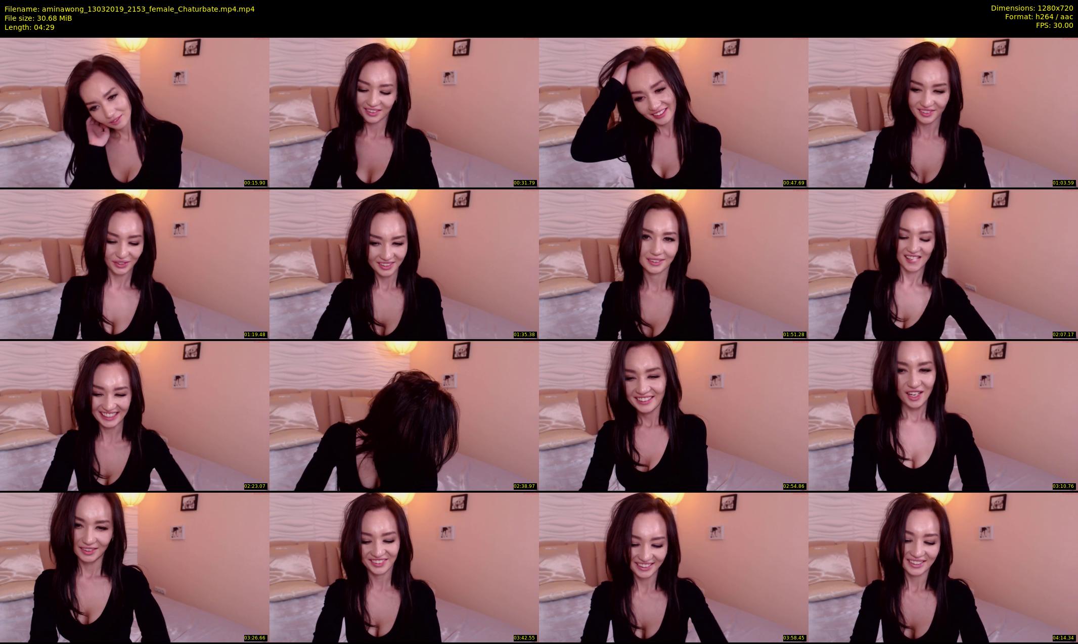 aminawong — 5 minute Chaturbate female cam show recording, 720p, Mar 13, 2019