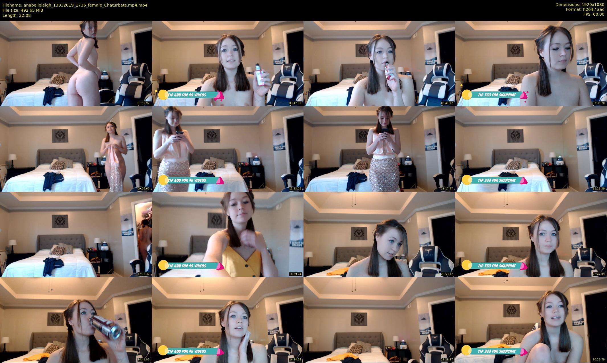 anabelleleigh — 33 minute Chaturbate female cam show recording, 1080p, Mar 13, 2019
