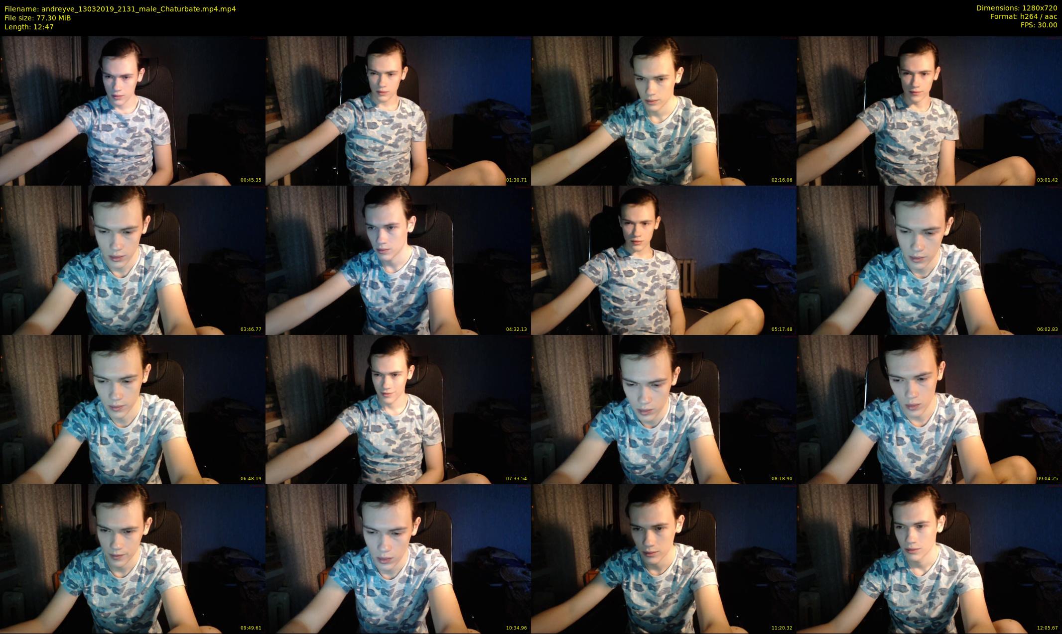 andreyve — 13 minute Chaturbate male cam show recording, 720p, Mar 13, 2019