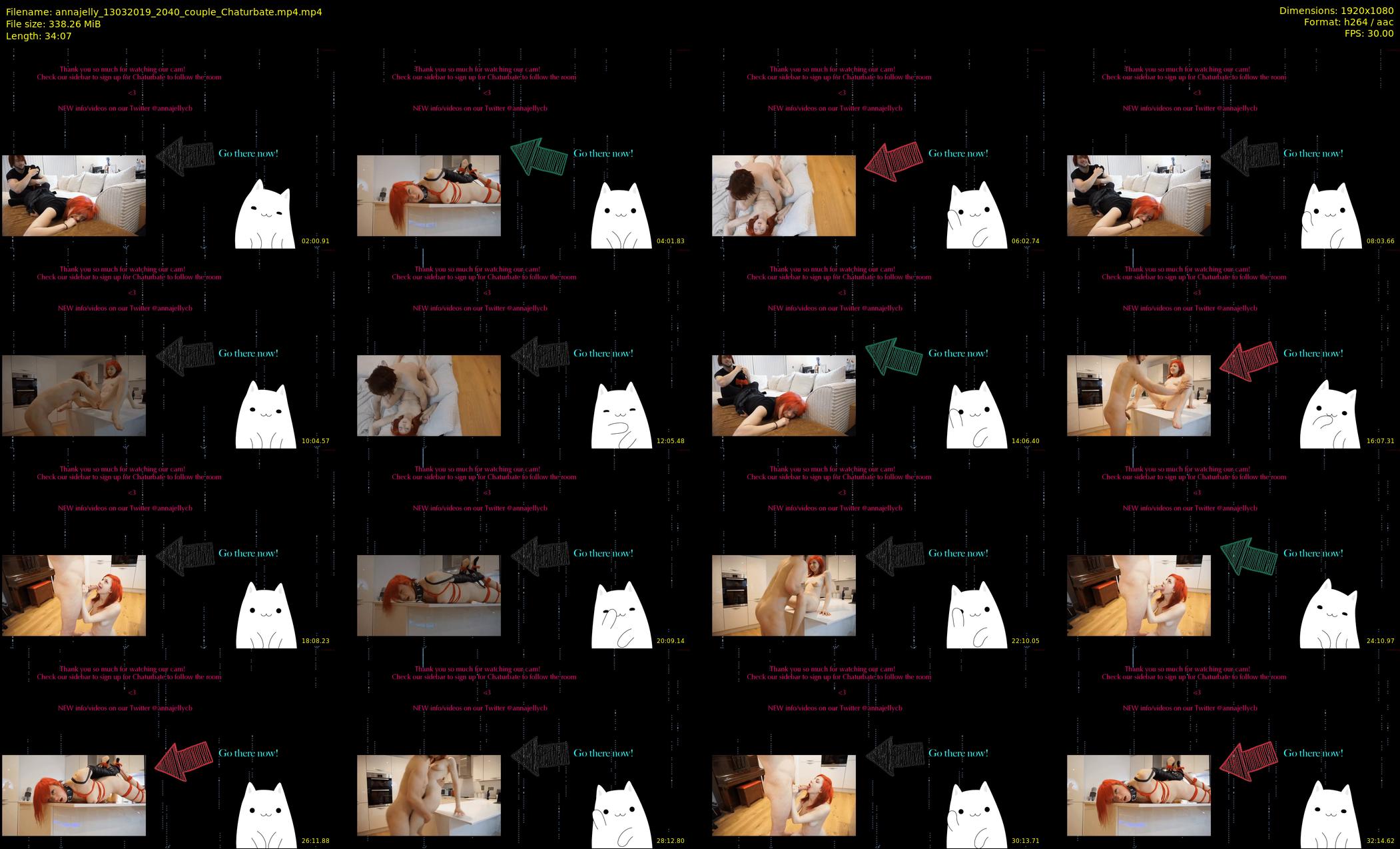 annajelly — 35 minute Chaturbate couple cam show recording, 1080p, Mar 13, 2019