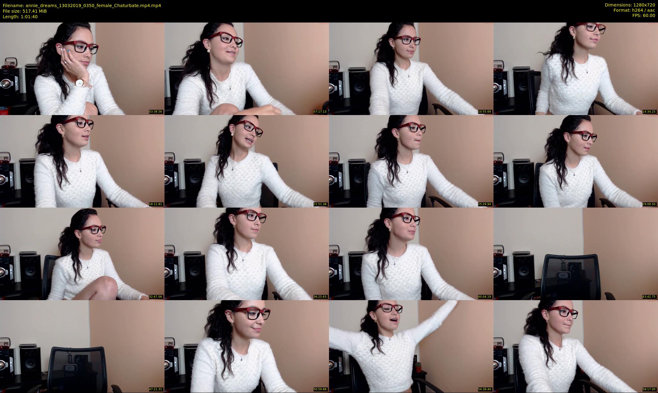 annie_dreams — 62 minute Chaturbate female cam show recording, 720p, Mar 13, 2019