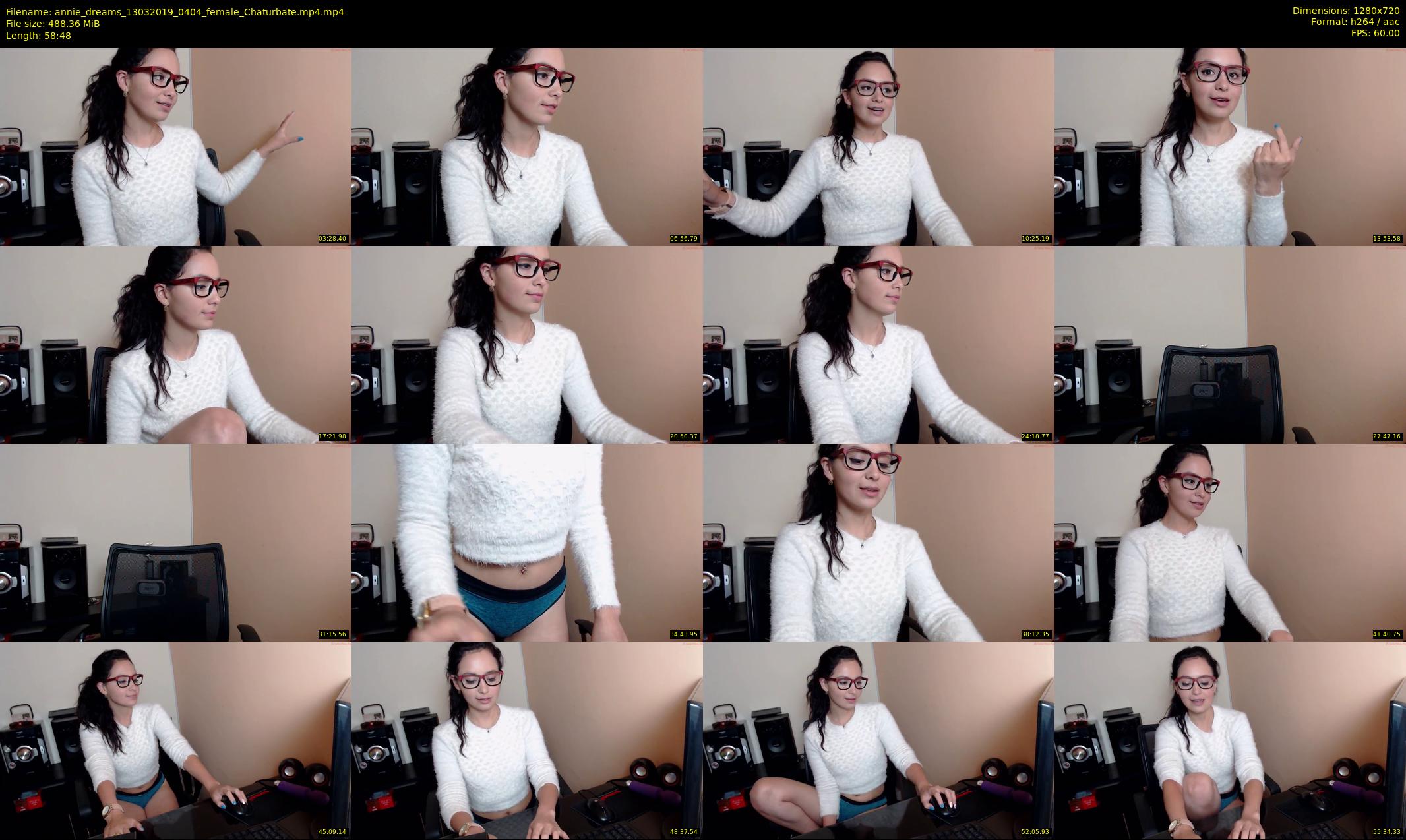 annie_dreams — 59 minute Chaturbate female cam show recording, 720p, Mar 13, 2019