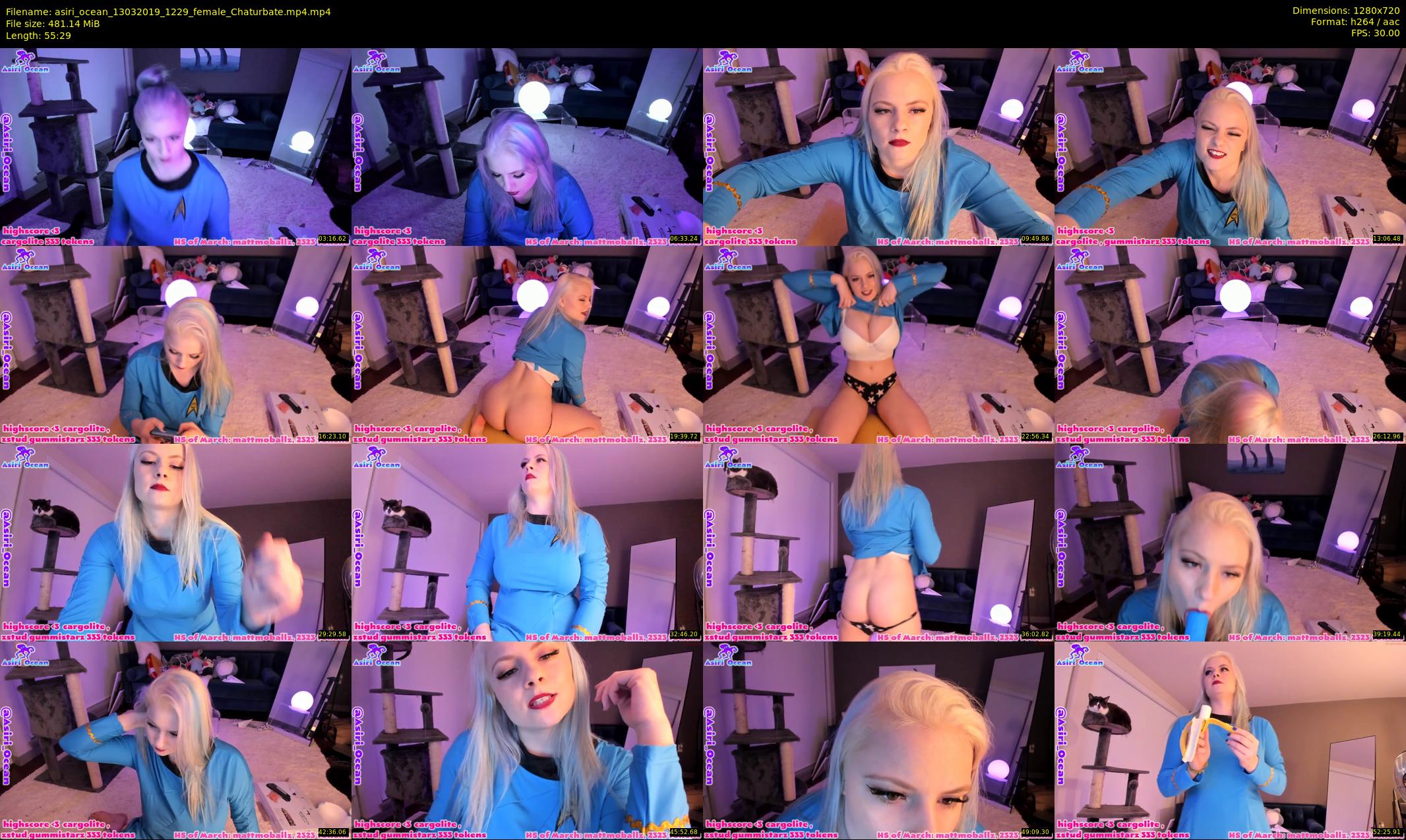 asiri_ocean — 56 minute Chaturbate female cam show recording, 720p, Mar 13, 2019
