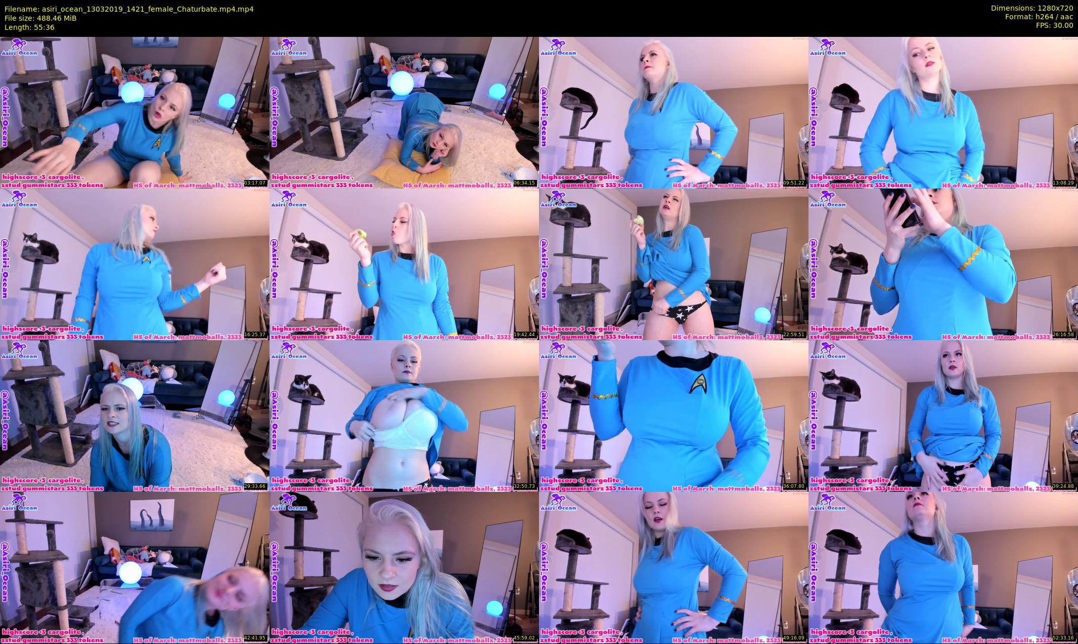 asiri_ocean — 56 minute Chaturbate female cam show recording, 720p, Mar 13, 2019