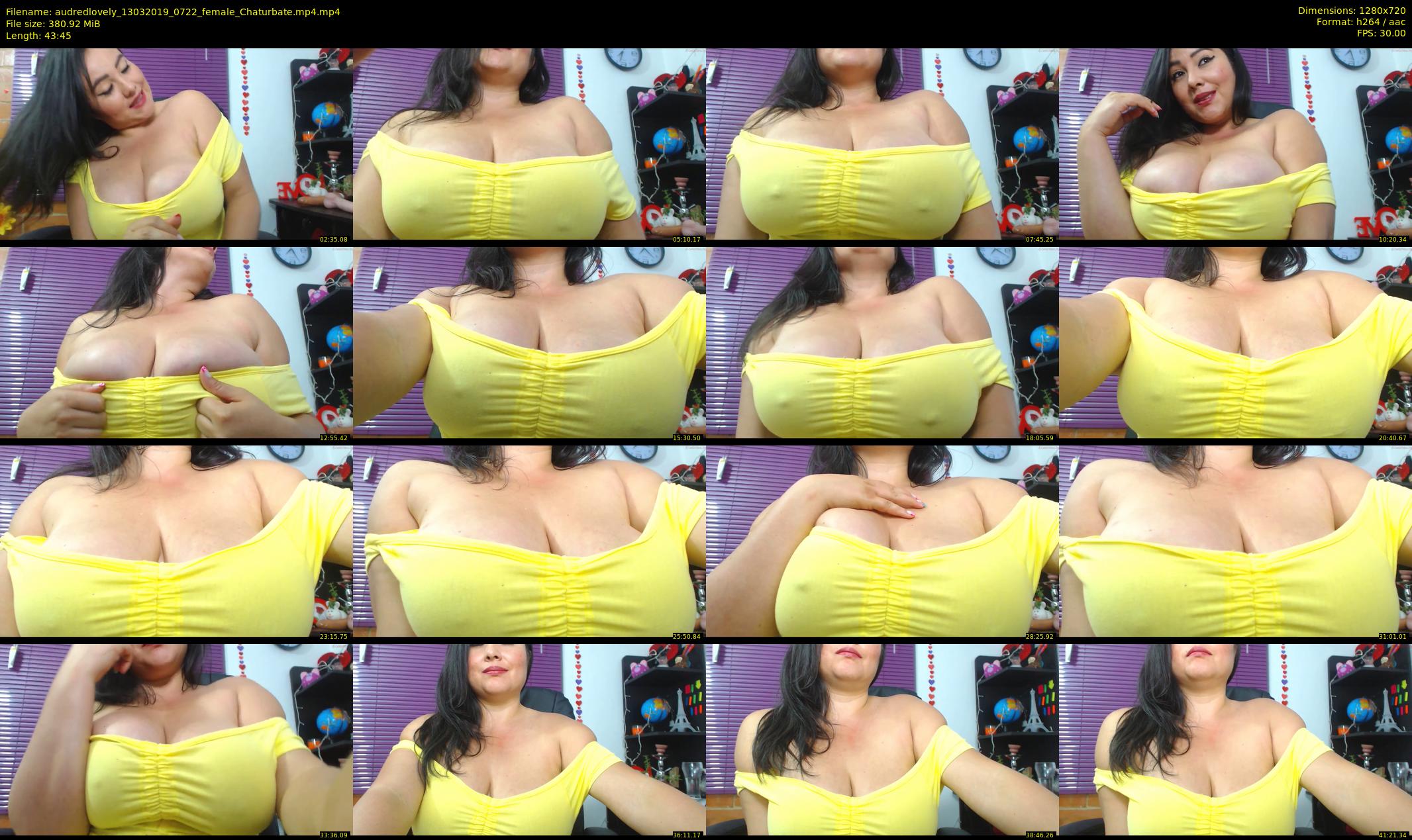audredlovely — 44 minute Chaturbate female cam show recording, 720p, Mar 13, 2019
