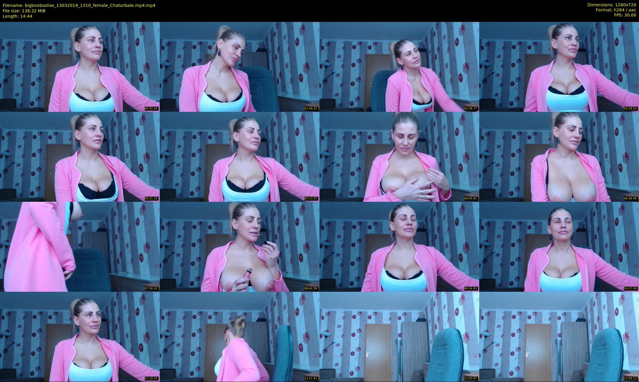 bigboobsalise — 15 minute Chaturbate female cam show recording, 720p, Mar 13, 2019