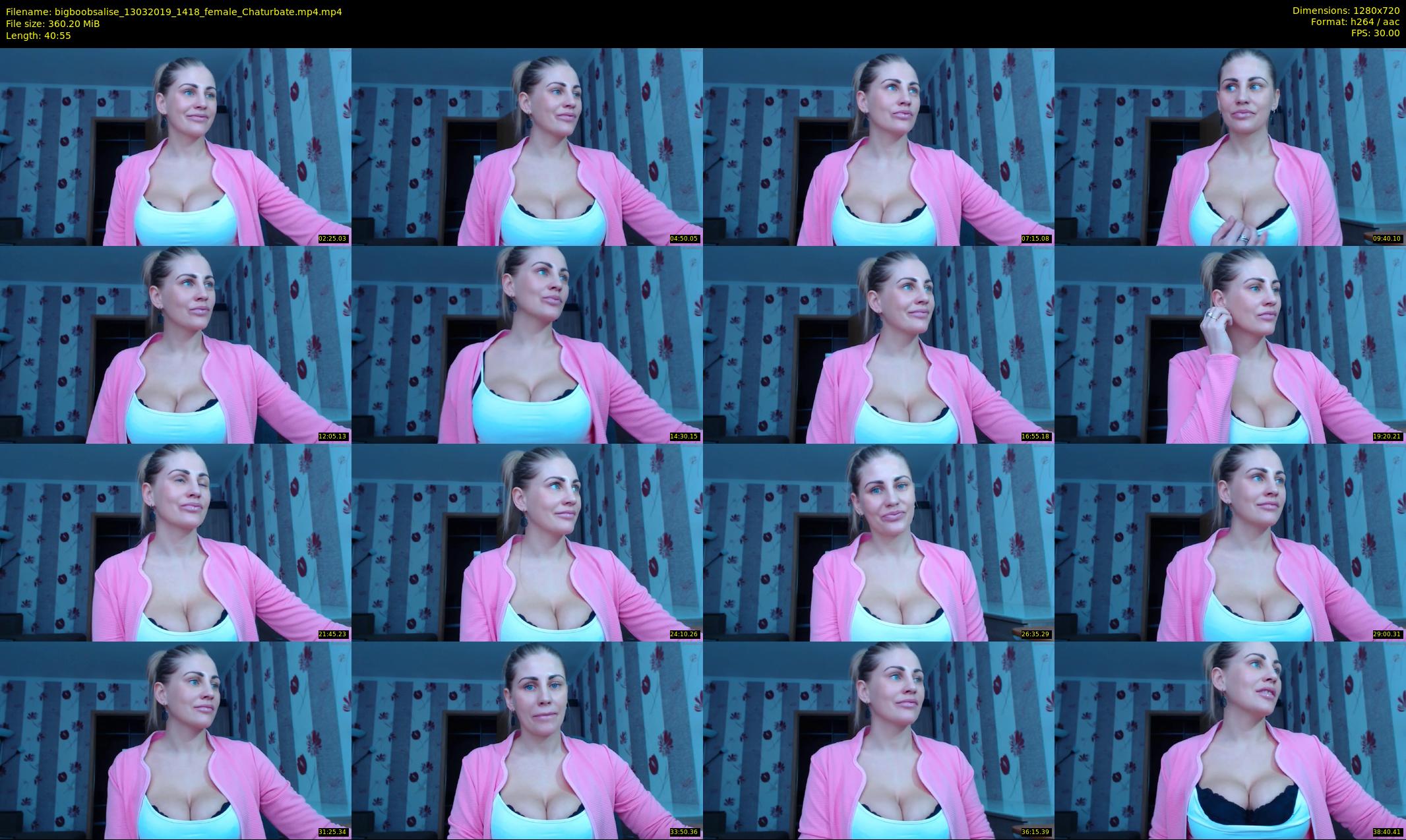 bigboobsalise — 41 minute Chaturbate female cam show recording, 720p, Mar 13, 2019