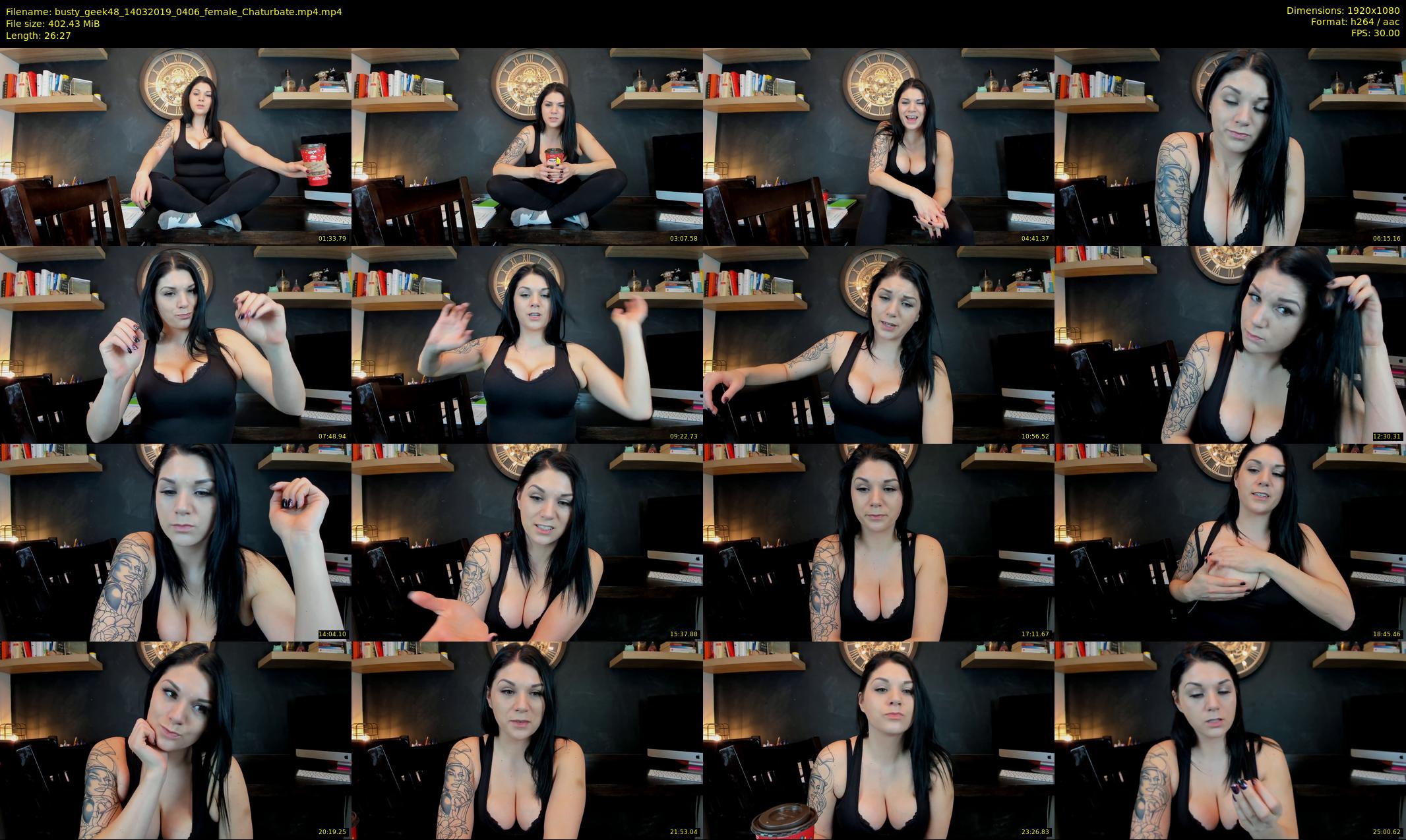 busty_geek48 — 27 minute Chaturbate female cam show recording, 1080p, Mar 14, 2019