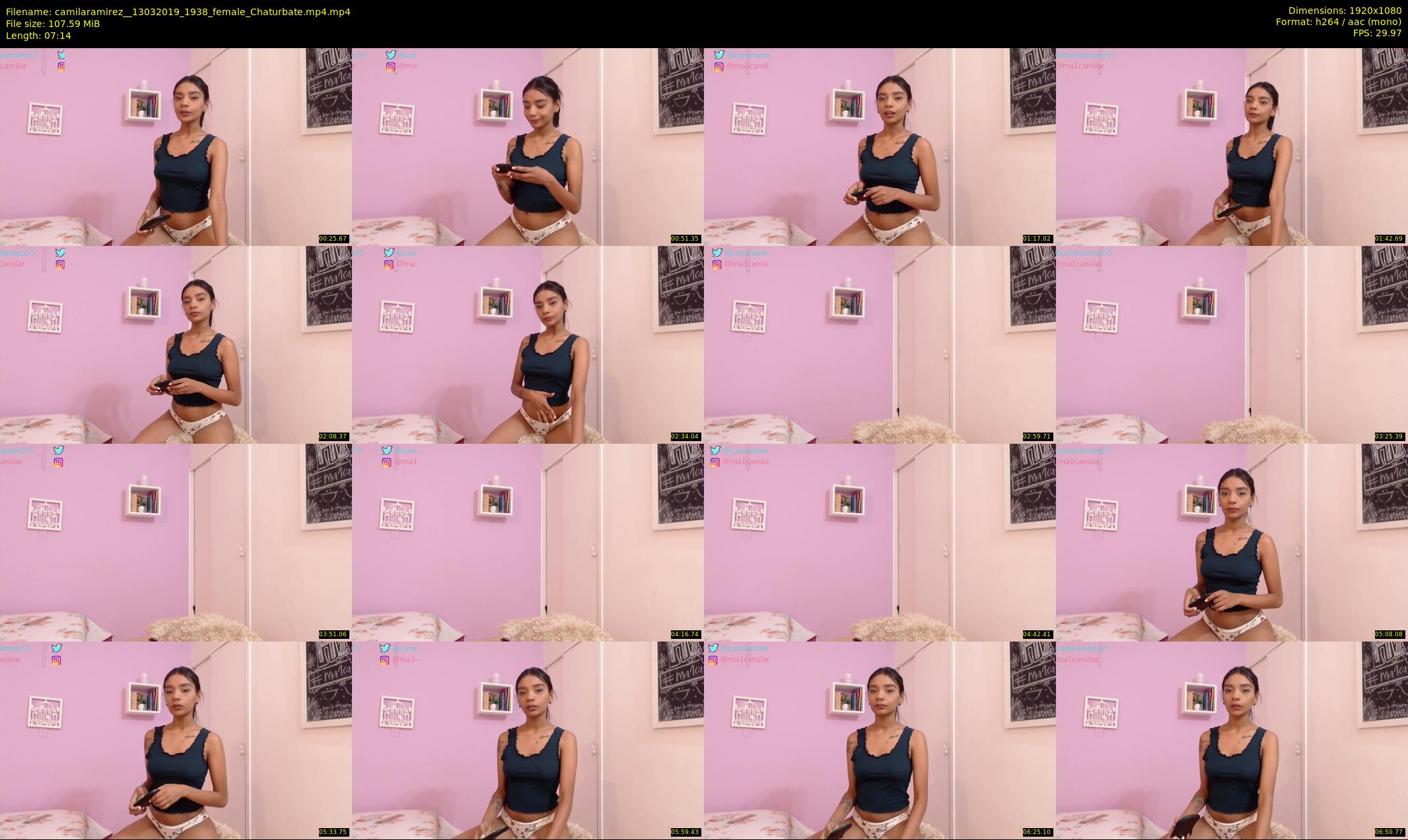 camilaramirez_ — 8 minute Chaturbate female cam show recording, 1080p, Mar 13, 2019