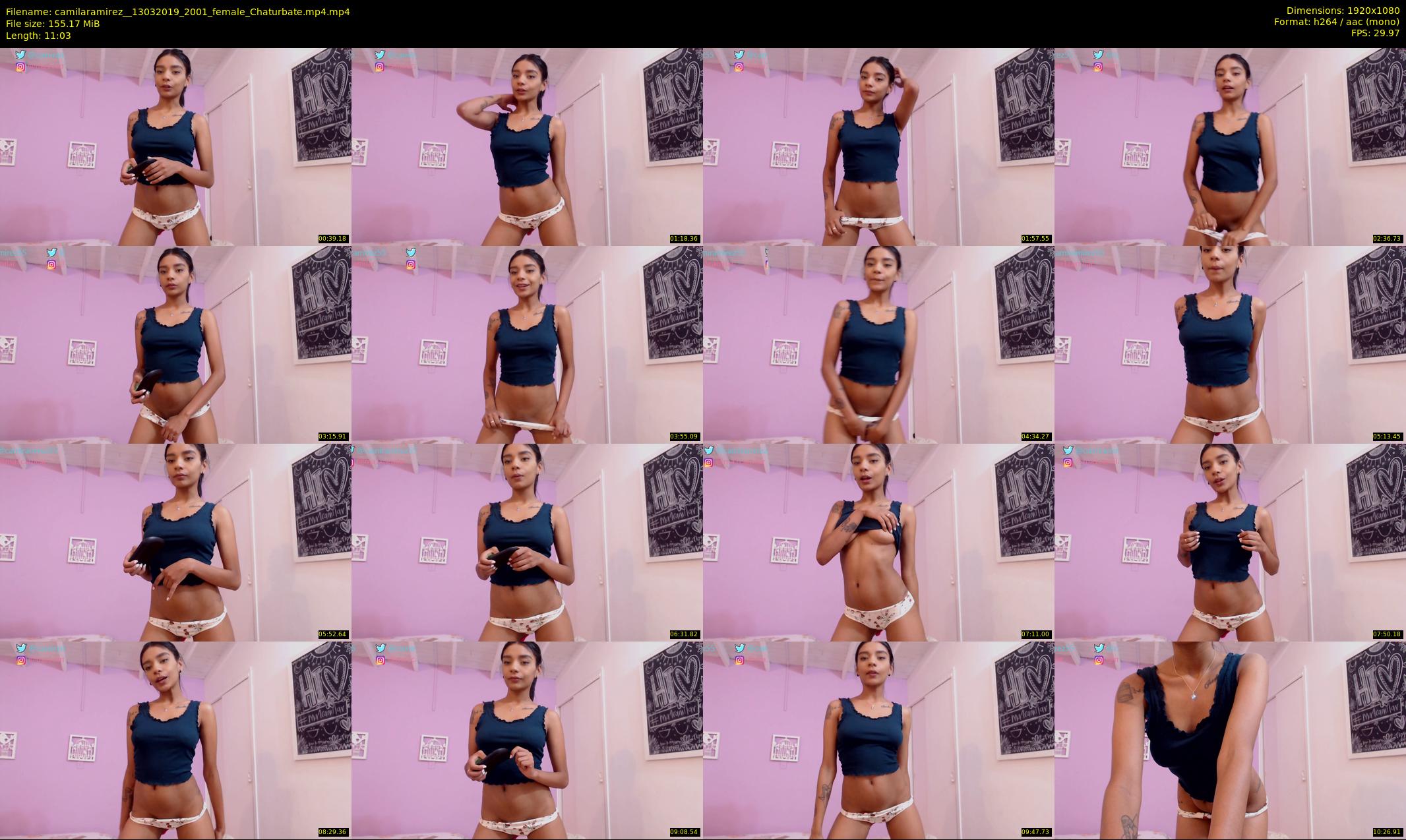 camilaramirez_ — 12 minute Chaturbate female cam show recording, 1080p, Mar 13, 2019