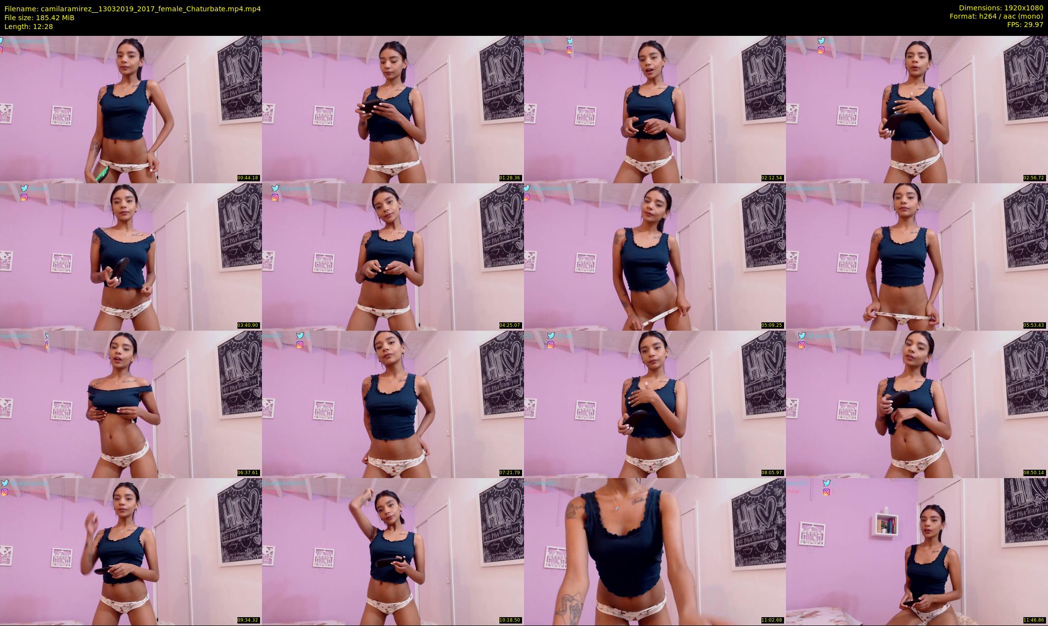 camilaramirez_ — 13 minute Chaturbate female cam show recording, 1080p, Mar 13, 2019