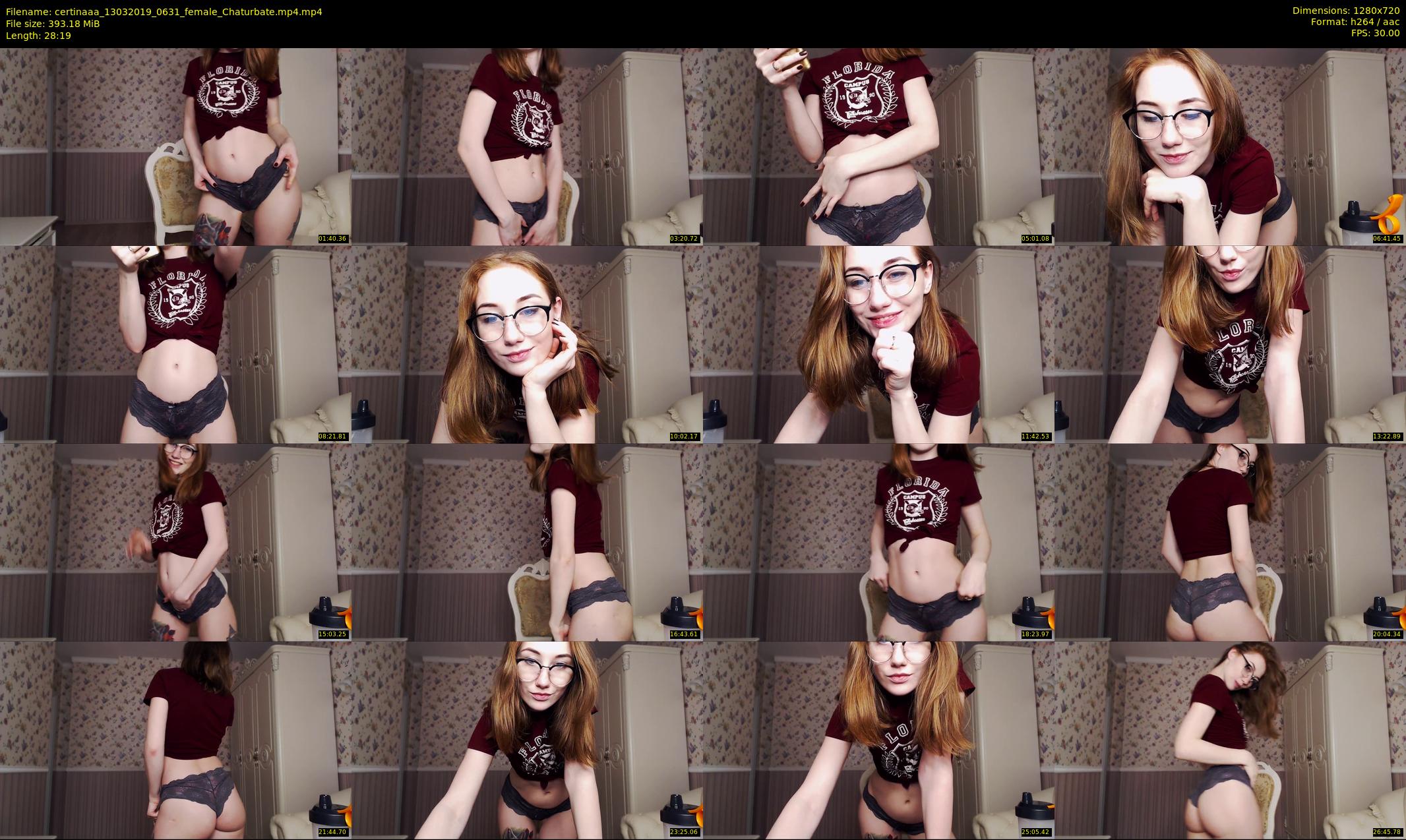 certinaaa — 29 minute Chaturbate female cam show recording, 720p, Mar 13, 2019