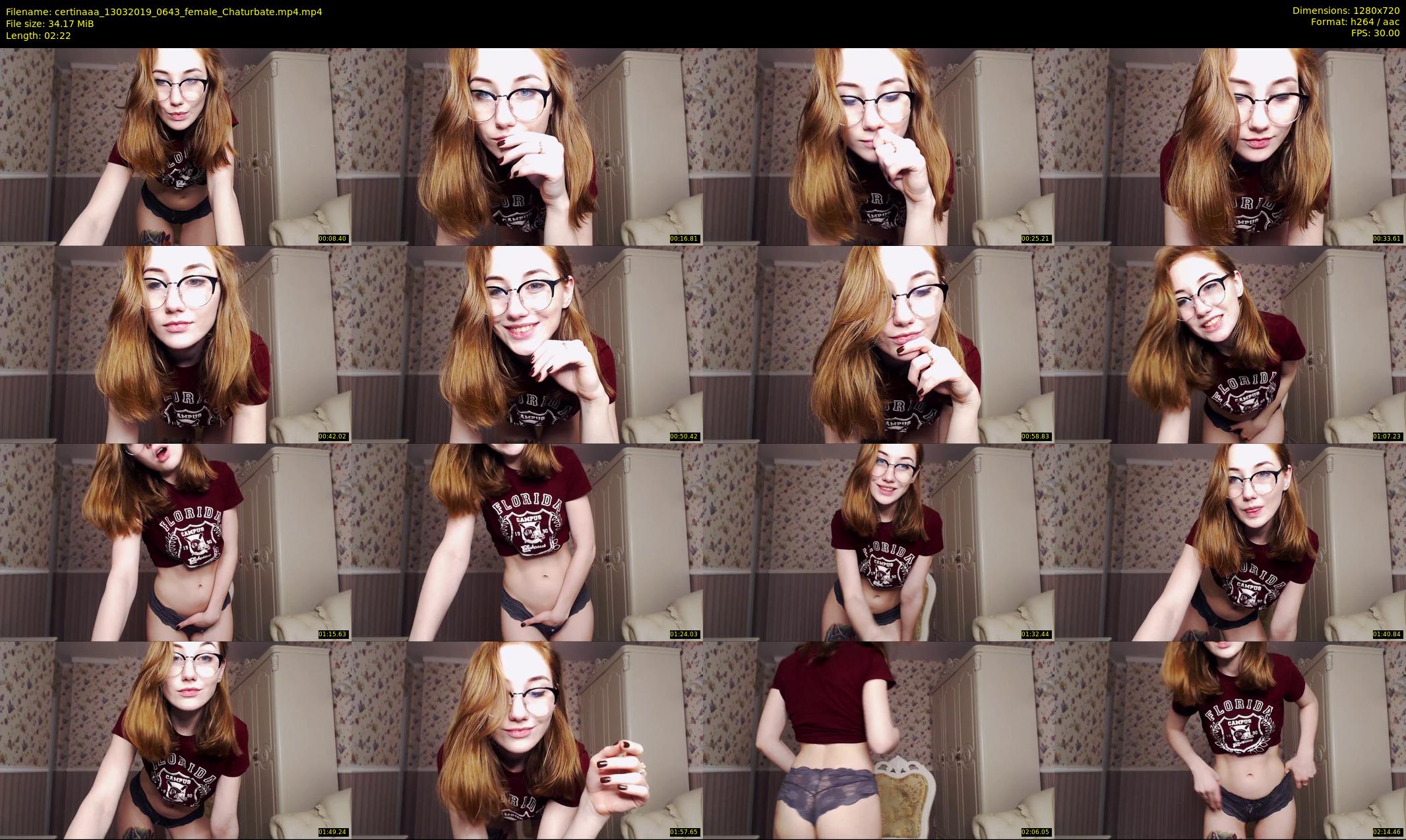 certinaaa — 3 minute Chaturbate female cam show recording, 720p, Mar 13, 2019