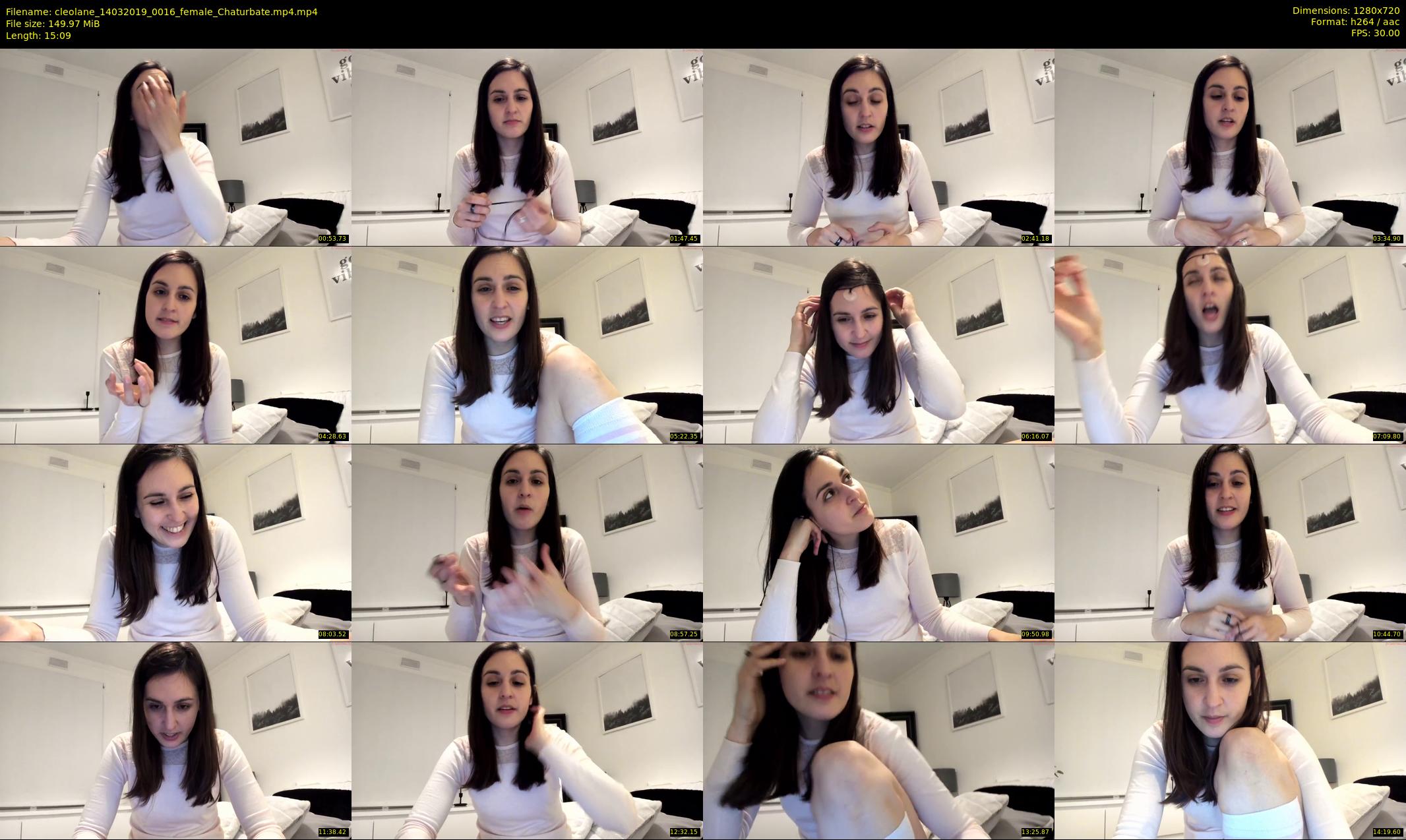 cleolane — 16 minute Chaturbate female cam show recording, 720p, Mar 14, 2019