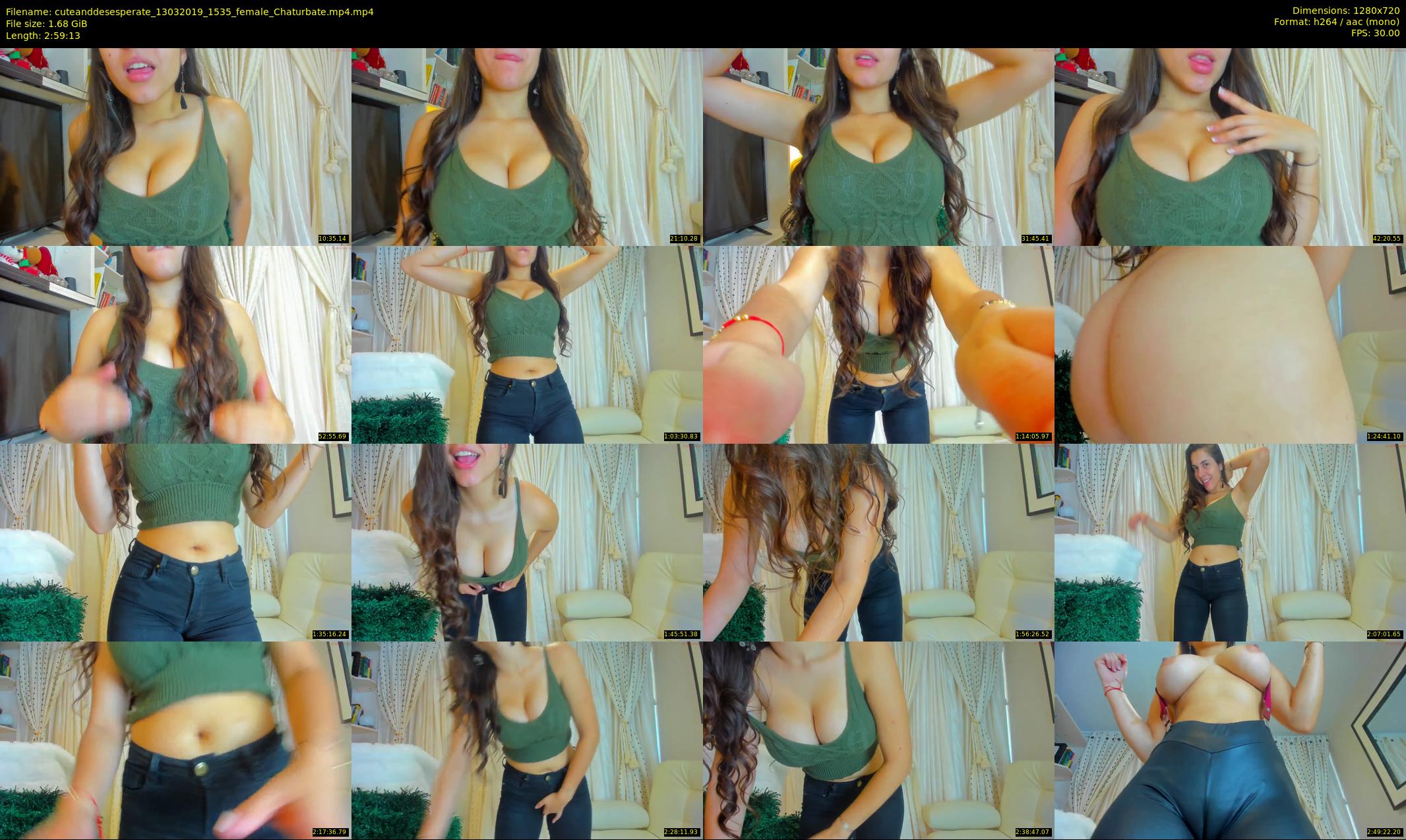 cuteanddesesperate — 180 minute Chaturbate female cam show recording, 720p, Mar 13, 2019