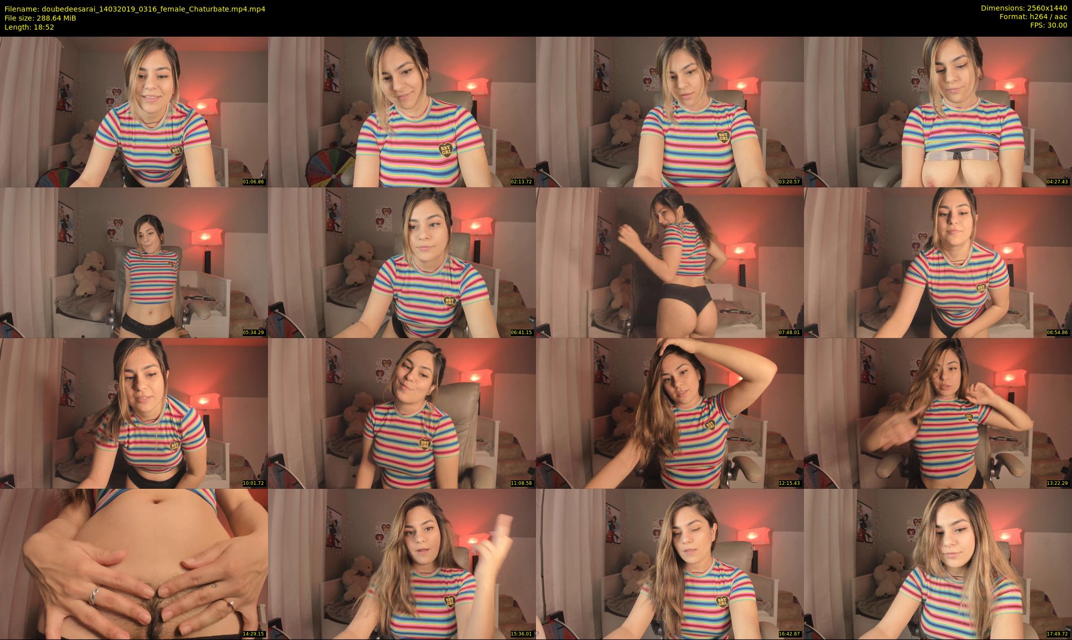 doubedeesarai — 19 minute Chaturbate female cam show recording, 1080p, Mar 14, 2019