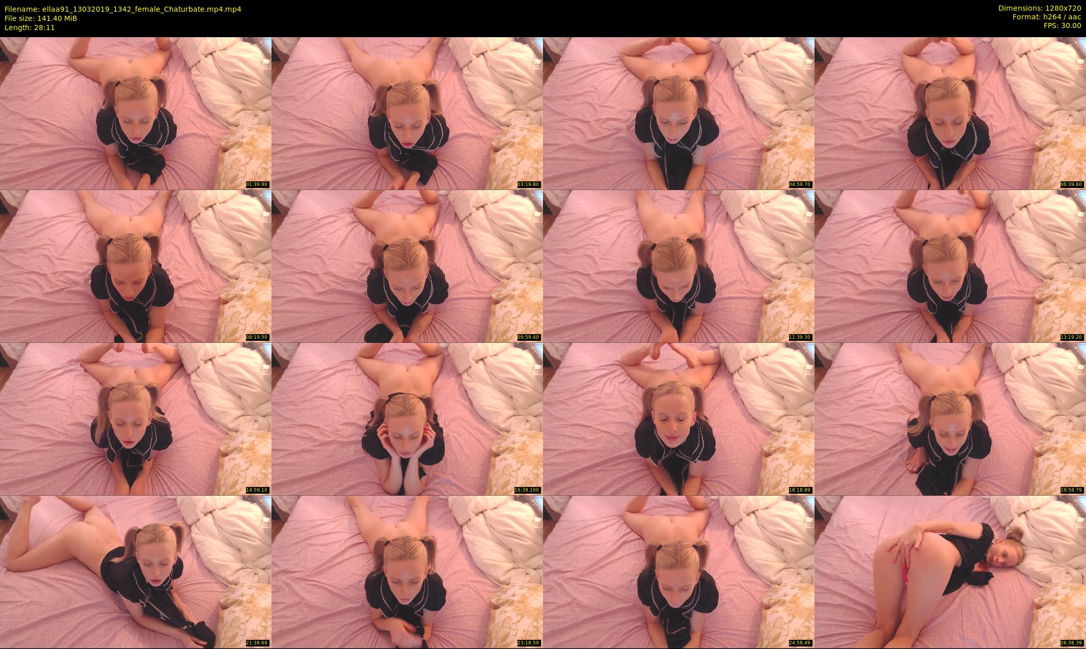 ellaa91 — 29 minute Chaturbate female cam show recording, 720p, Mar 13, 2019