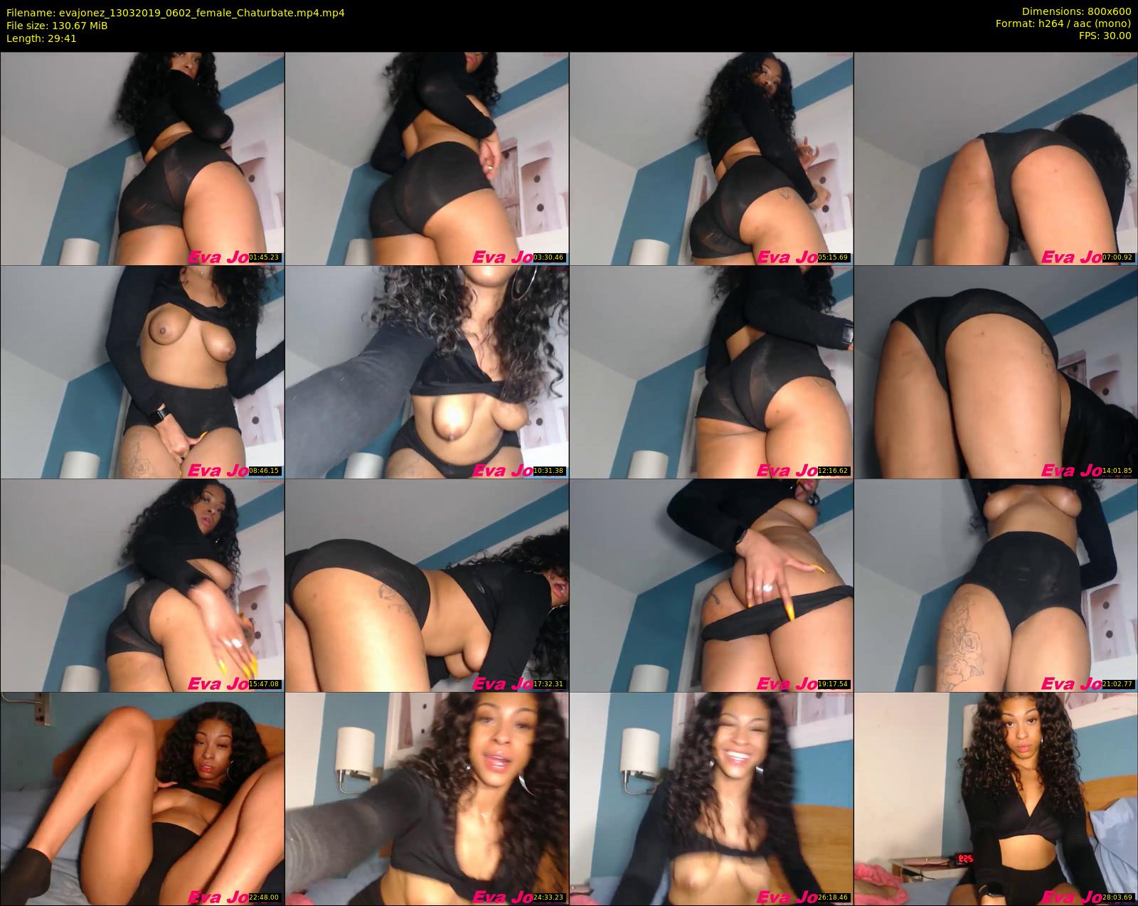 evajonez — 30 minute Chaturbate female cam show recording, 480p, Mar 13, 2019