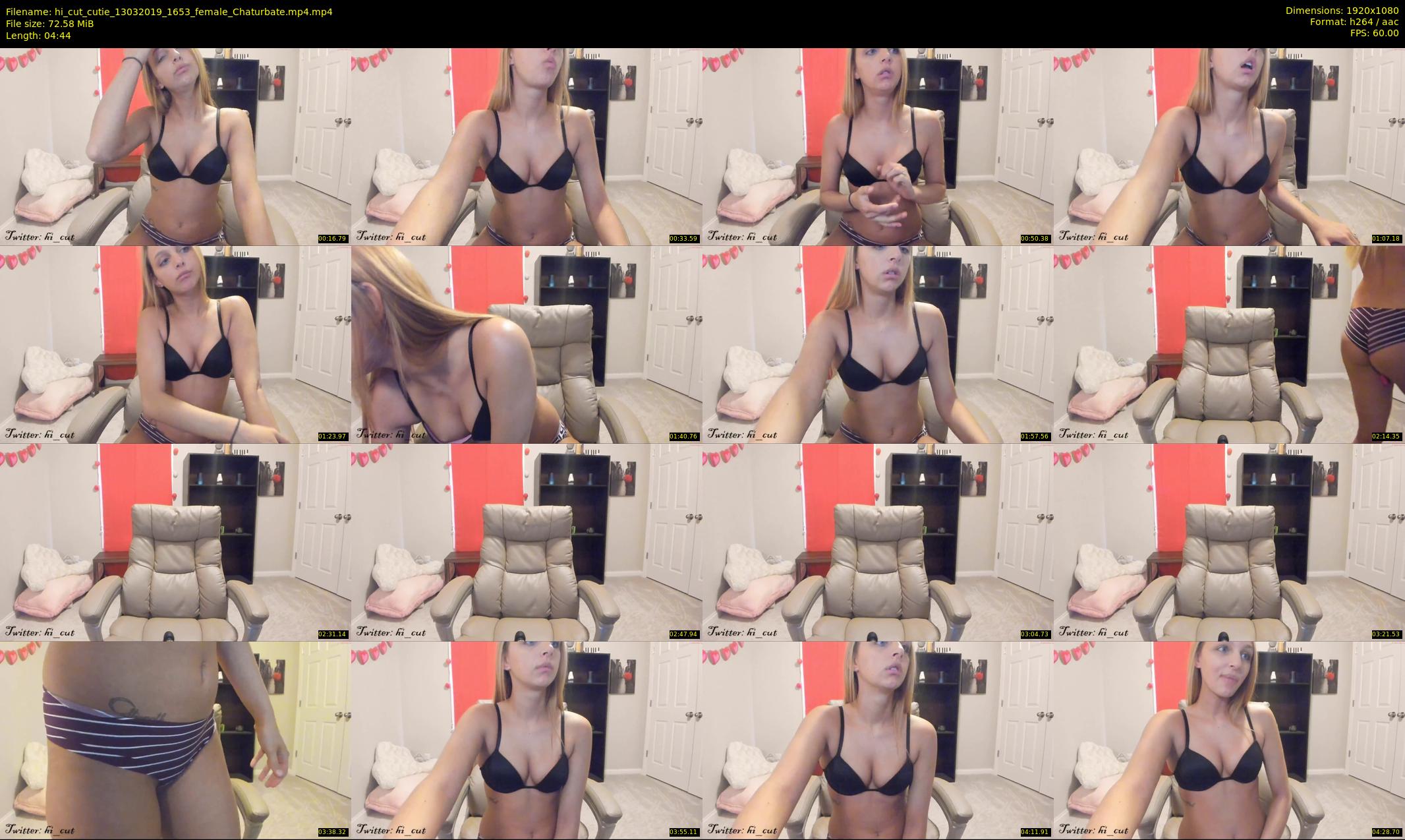 hi_cut_cutie — 5 minute Chaturbate female cam show recording, 1080p, Mar 13, 2019