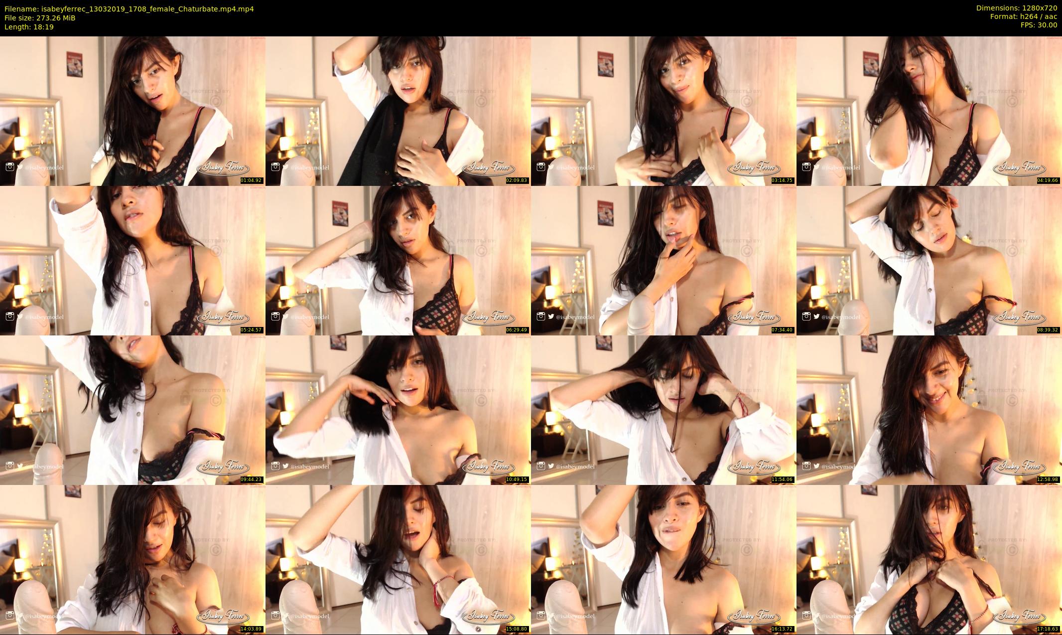 isabeyferrec — 19 minute Chaturbate female cam show recording, 720p, Mar 13, 2019