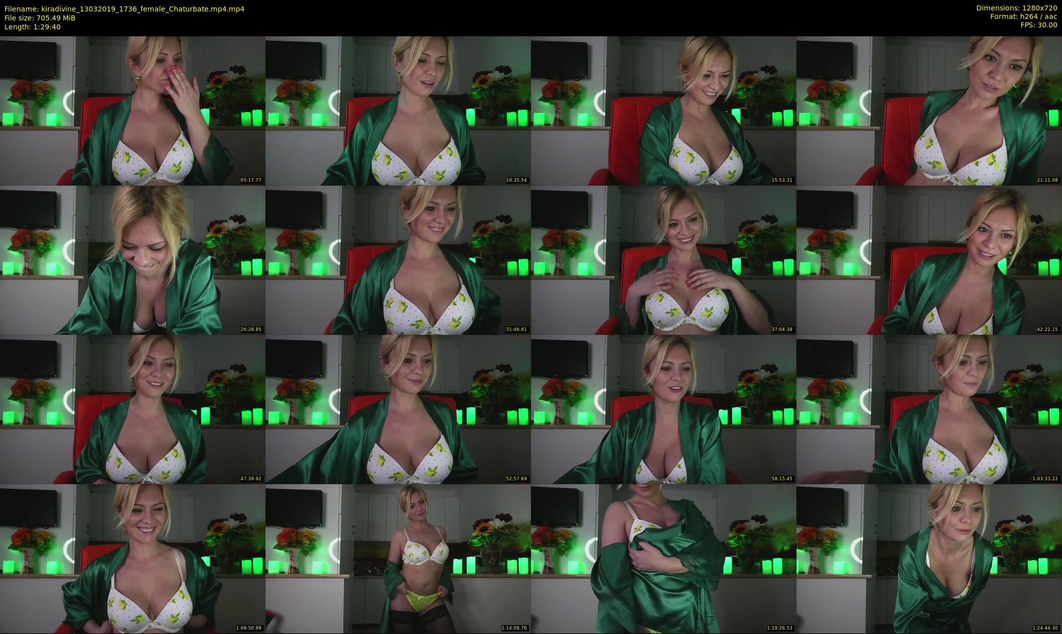 kiradivine — 90 minute Chaturbate female cam show recording, 720p, Mar 13, 2019