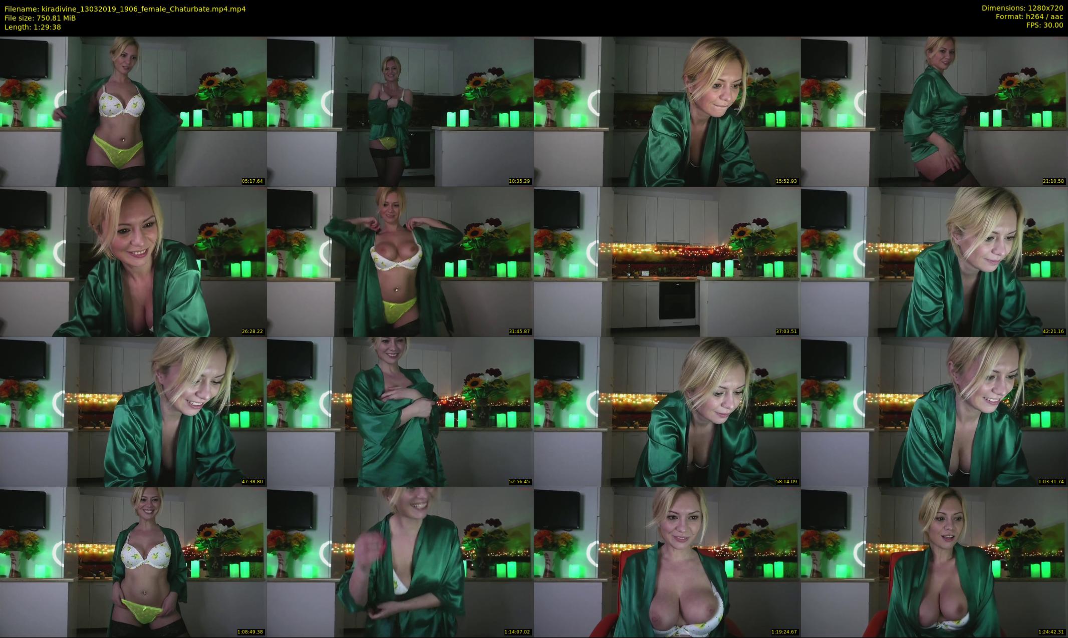 kiradivine — 90 minute Chaturbate female cam show recording, 720p, Mar 13, 2019