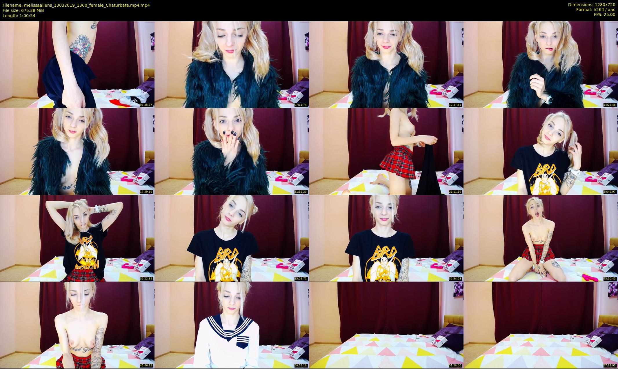 melissaallens — 61 minute Chaturbate female cam show recording, 720p, Mar 13, 2019