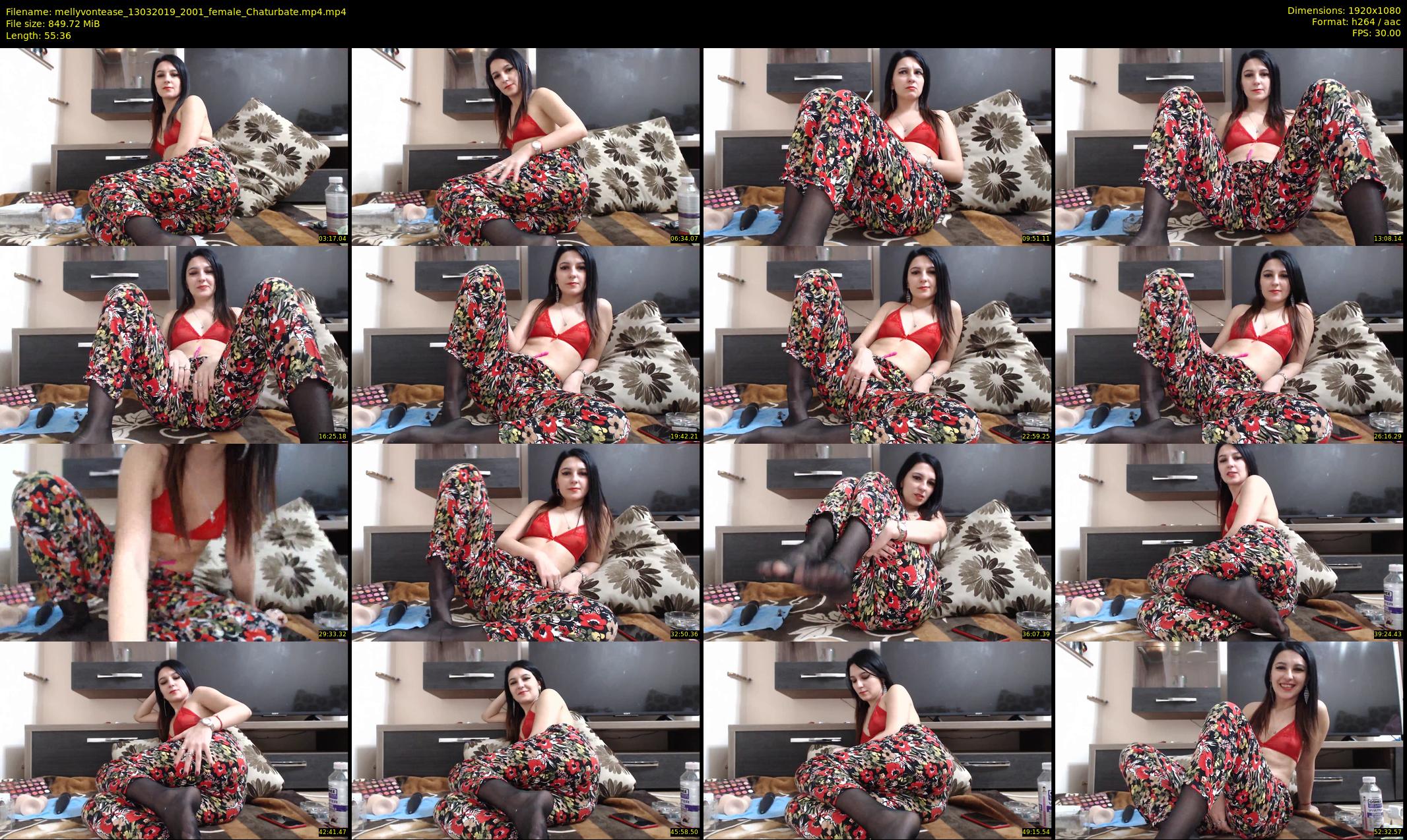 mellyvontease — 56 minute Chaturbate female cam show recording, 1080p, Mar 13, 2019